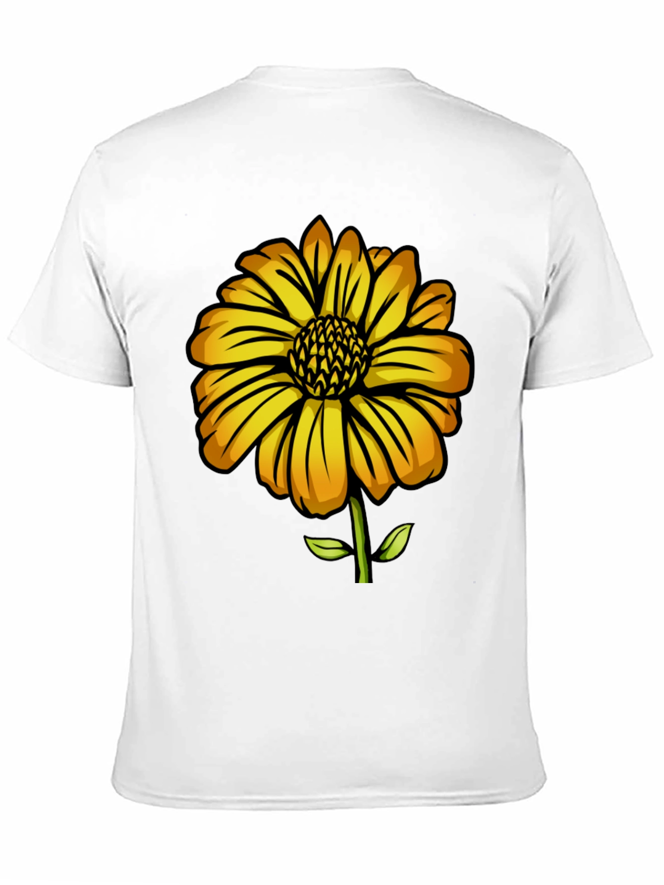 Sunflower Graphic Black T-Shirt