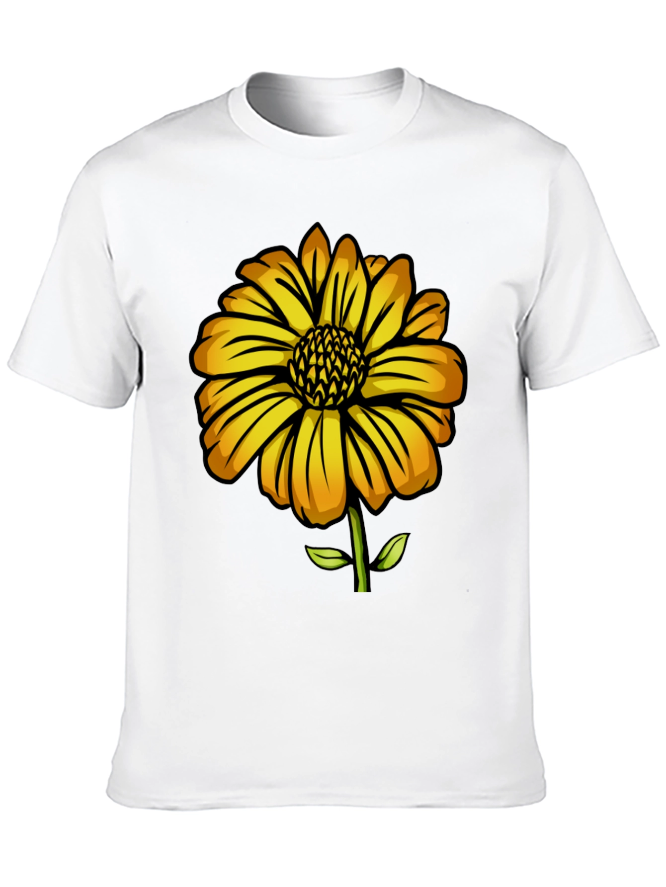 Sunflower Graphic Black T-Shirt
