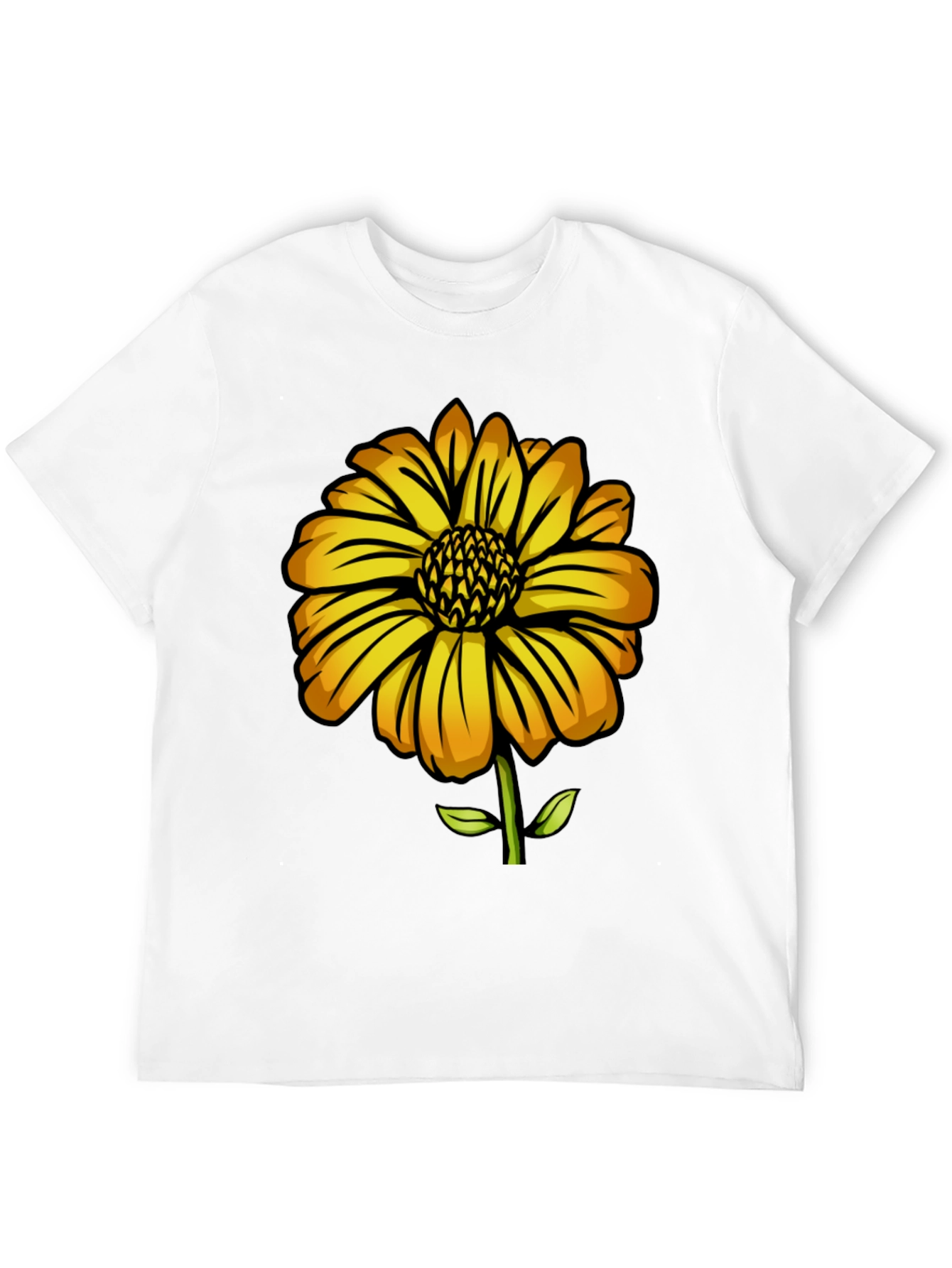 Sunflower Graphic Black T-Shirt