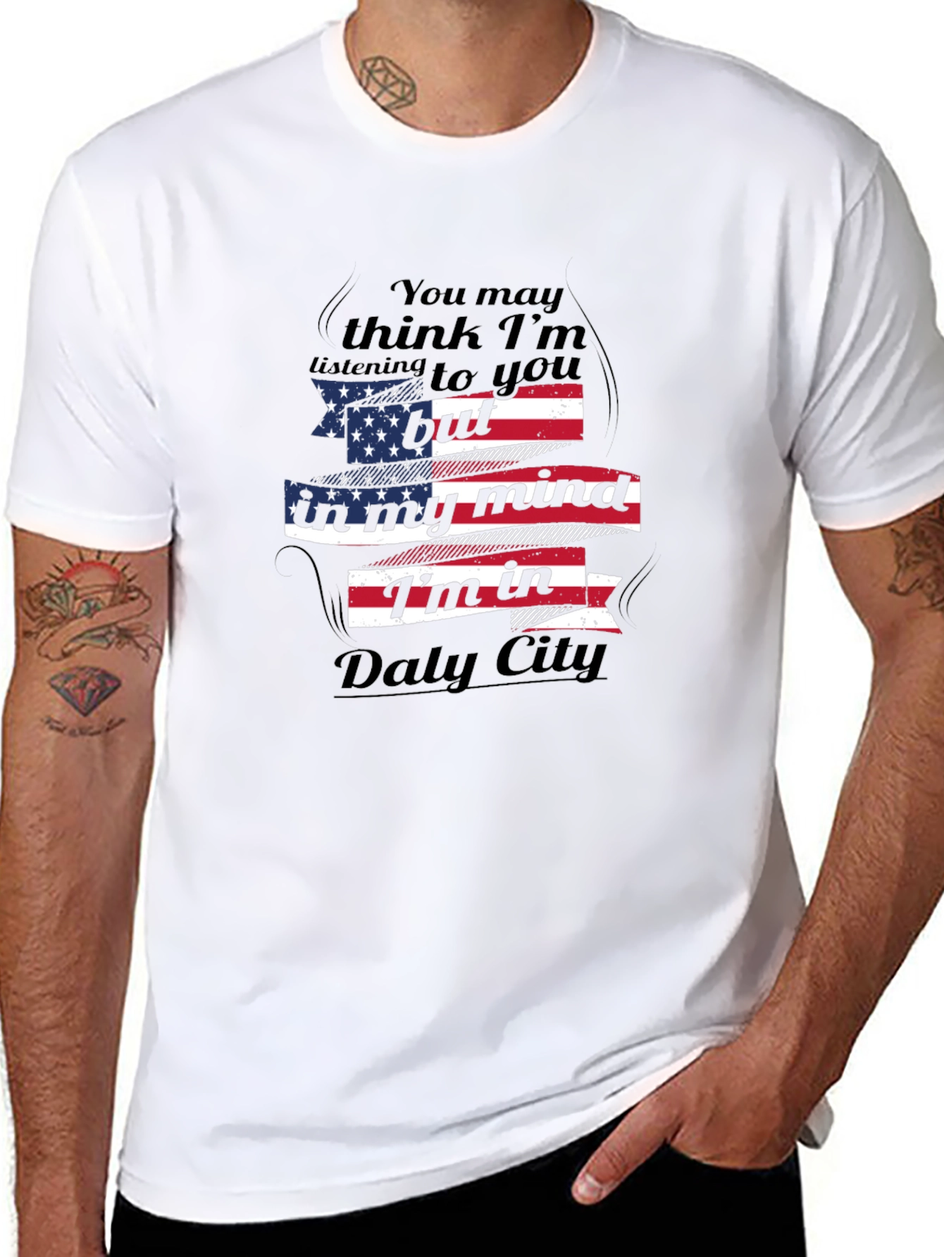 Daly City Mind T-Shirt - Patriotic Tee