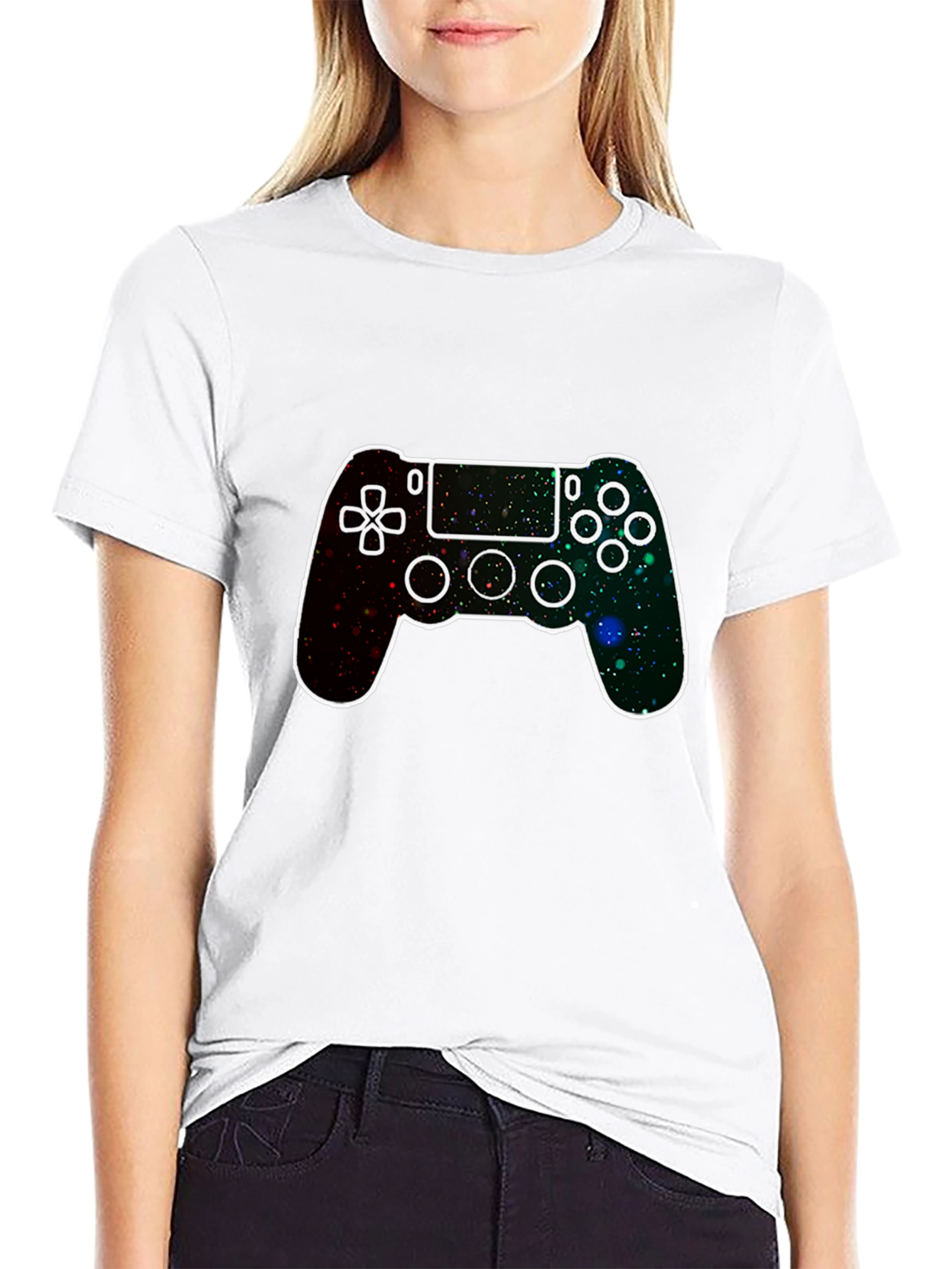 Gaming Galaxy Controller T-Shirt - Black