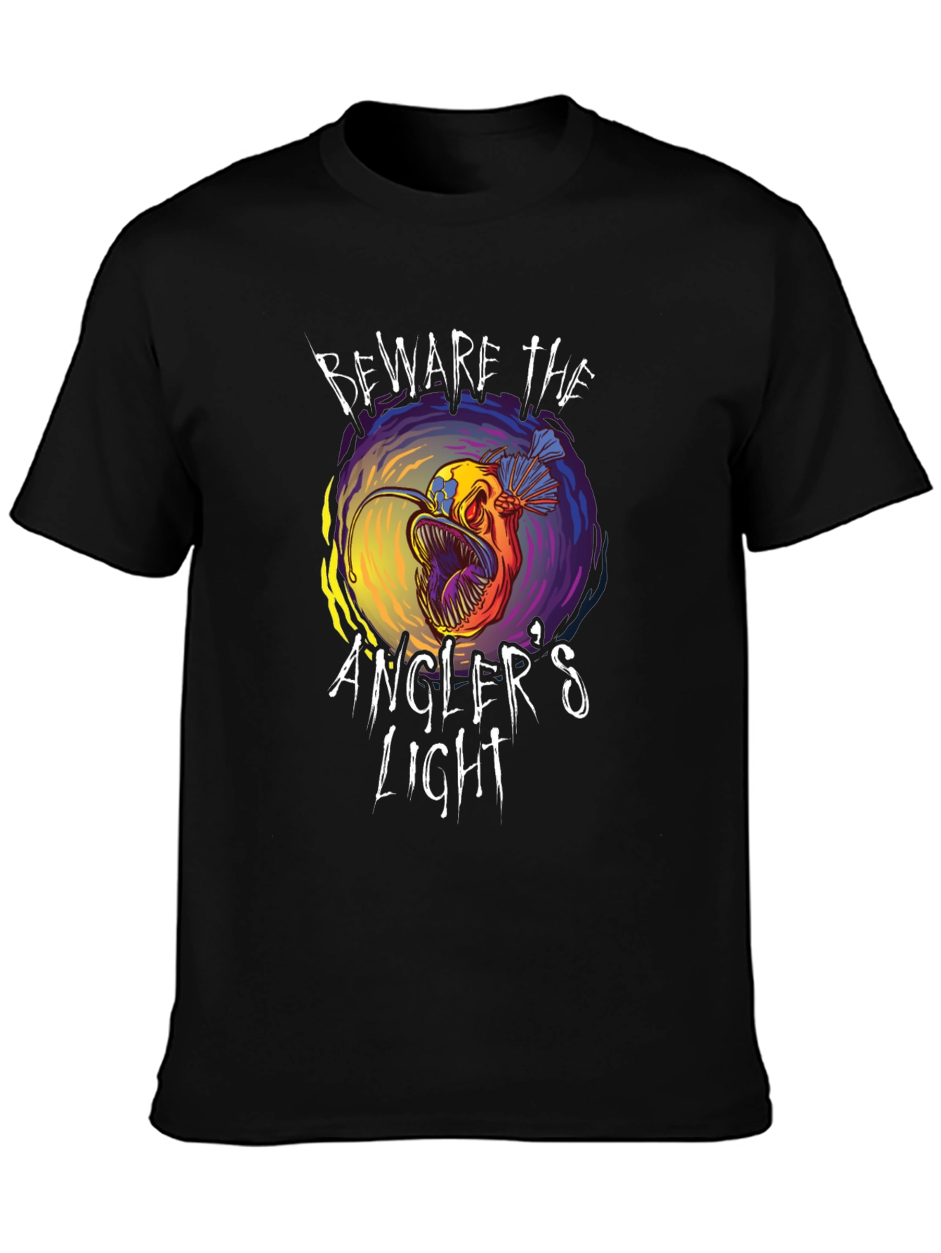 Beware Anglers Light T-Shirt - Unique Fish Graphic