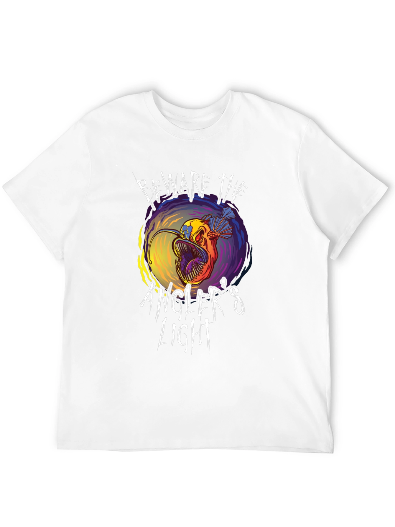 Beware Anglers Light T-Shirt - Unique Fish Graphic