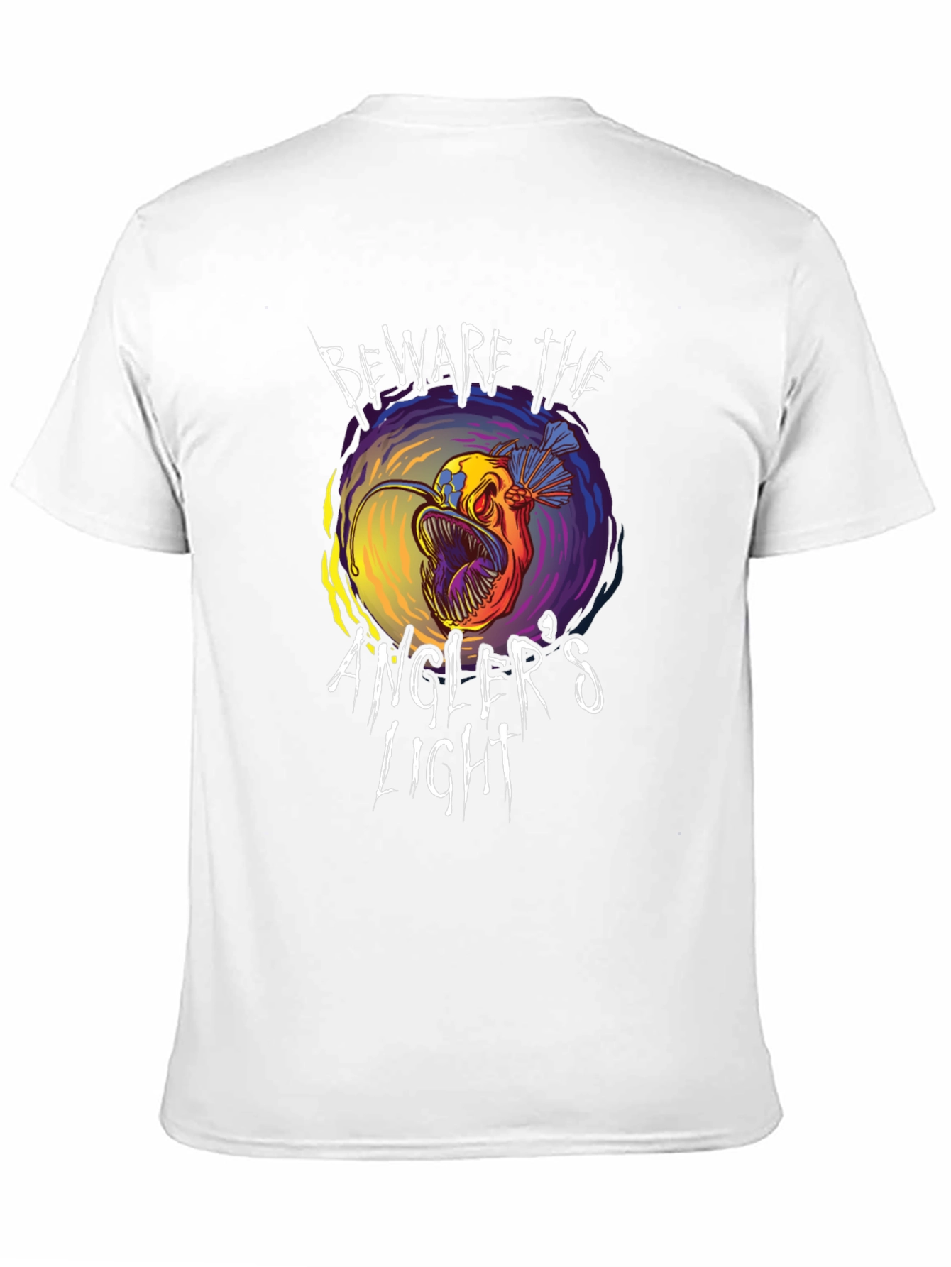 Beware Anglers Light T-Shirt - Unique Fish Graphic