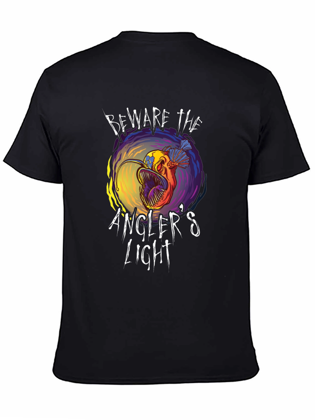 Beware Anglers Light T-Shirt - Unique Fish Graphic