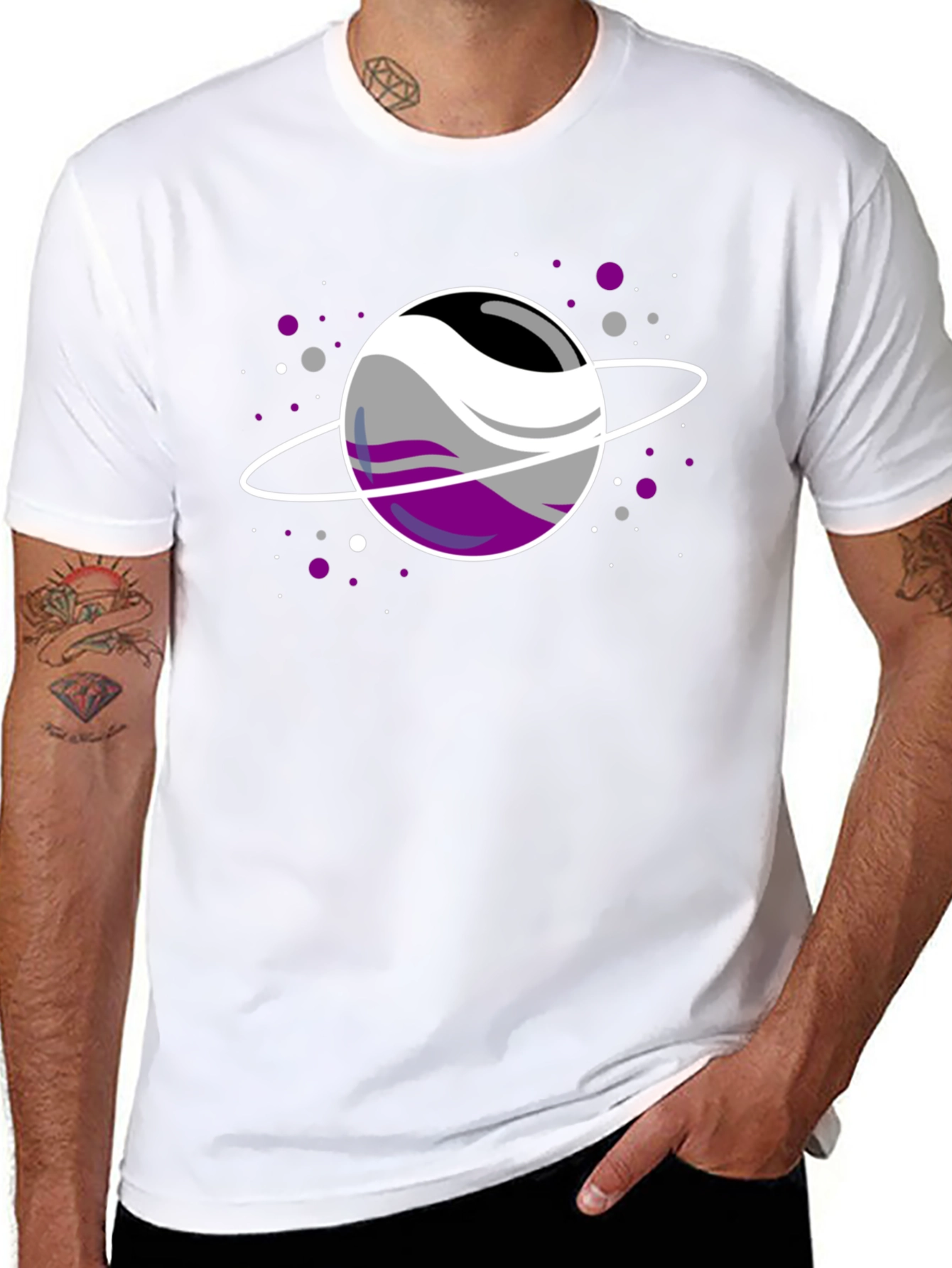 Ace Pride Planet Black T-Shirt
