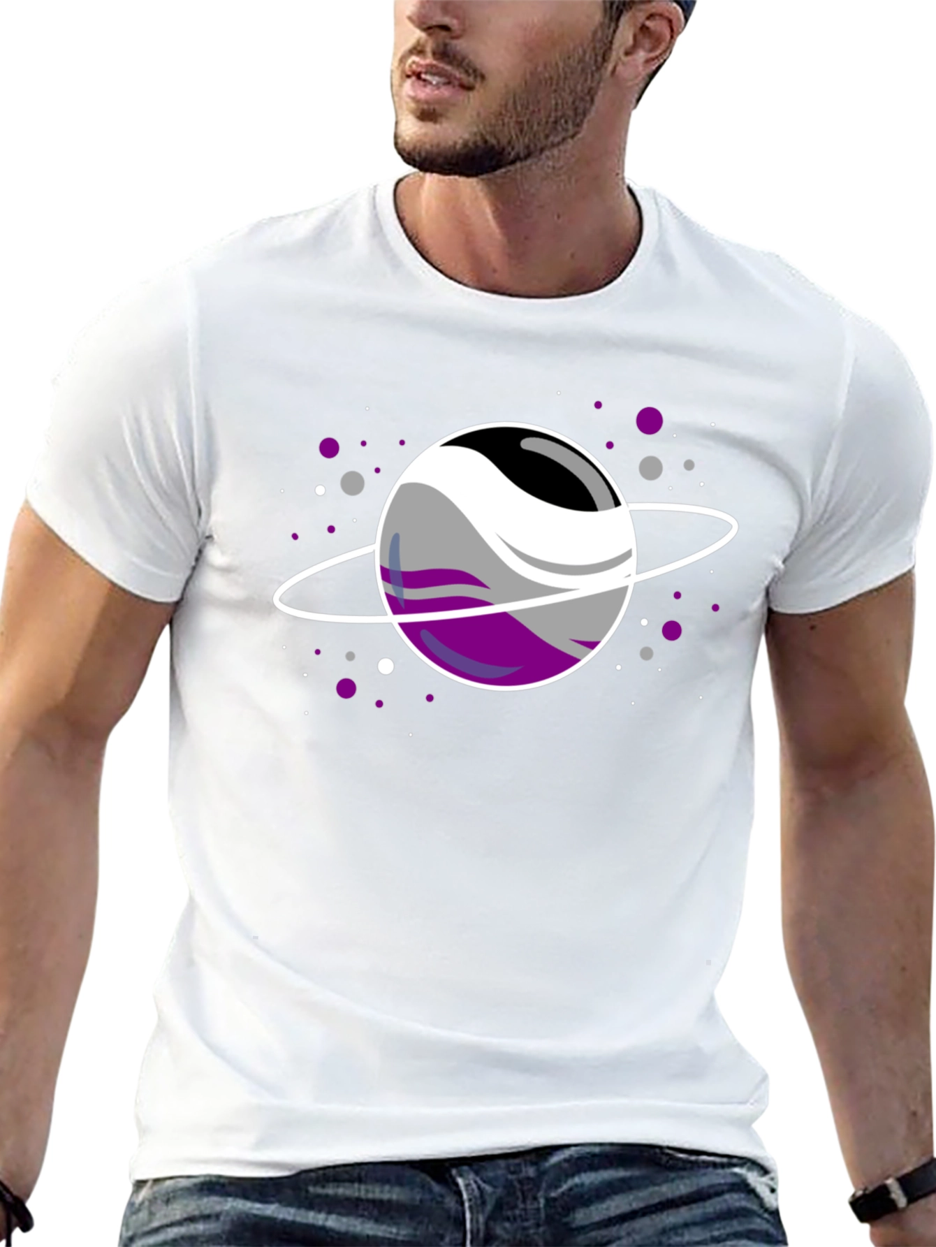 Ace Pride Planet Black T-Shirt
