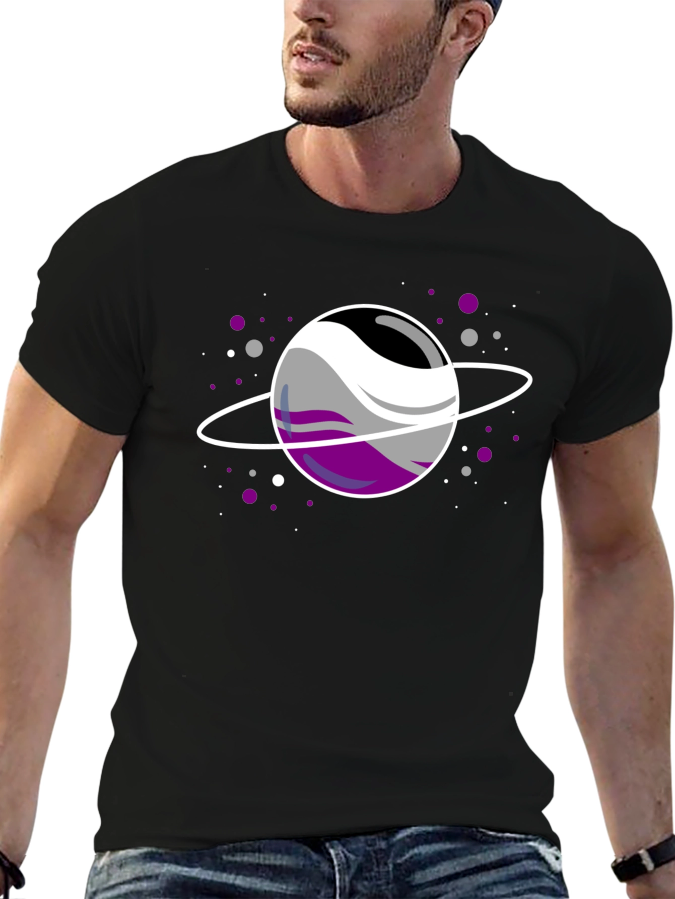 Ace Pride Planet Black T-Shirt