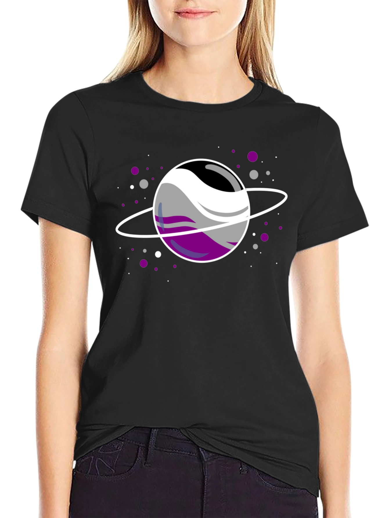 Ace Pride Planet Black T-Shirt
