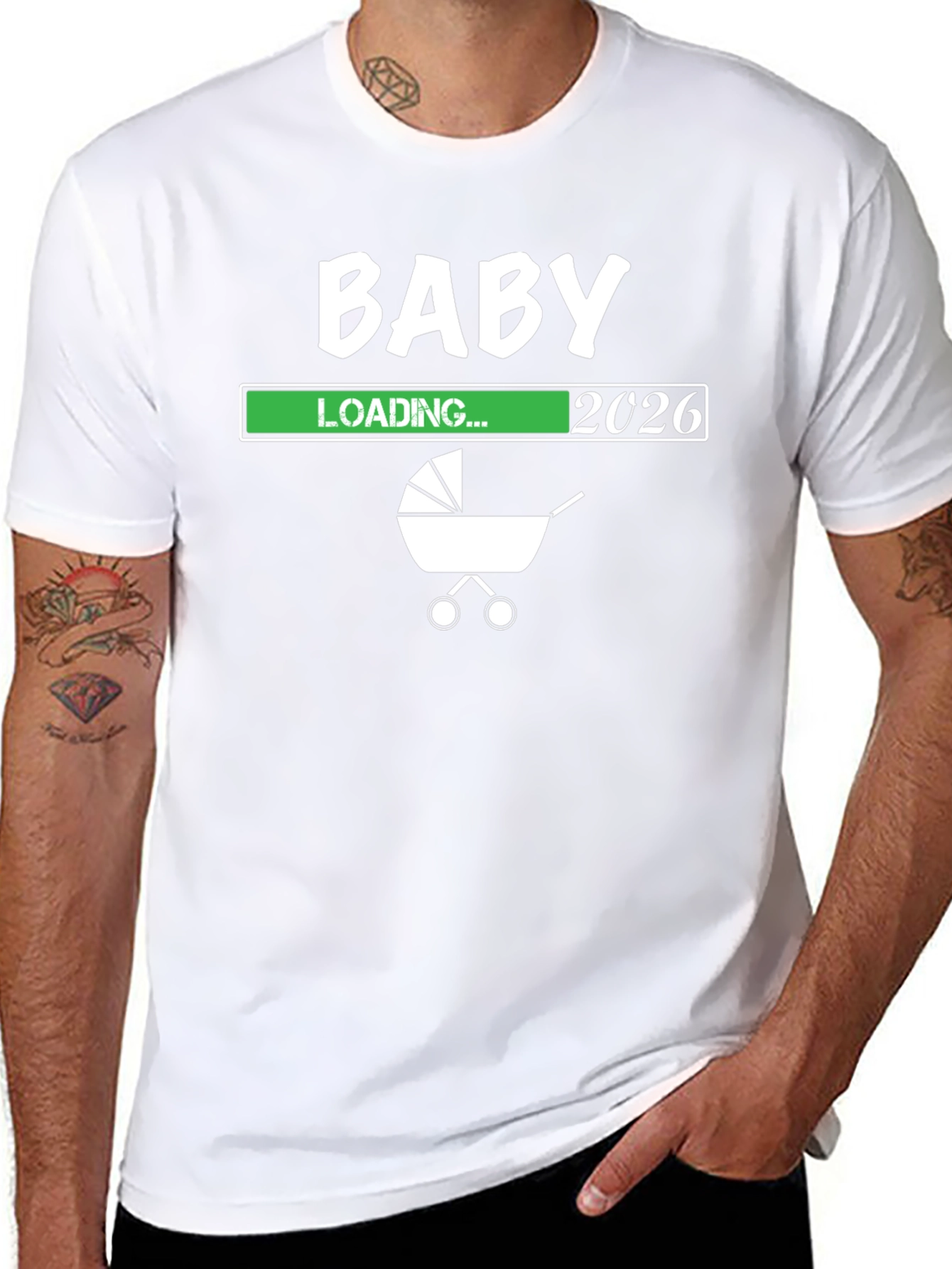 Baby Loading 2026 T-Shirt: New Dad Gift