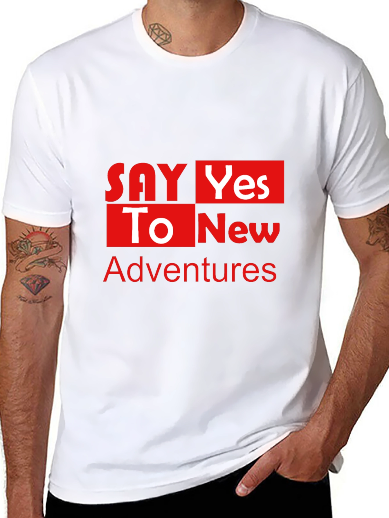 Say Yes To New Adventures Black T-Shirt
