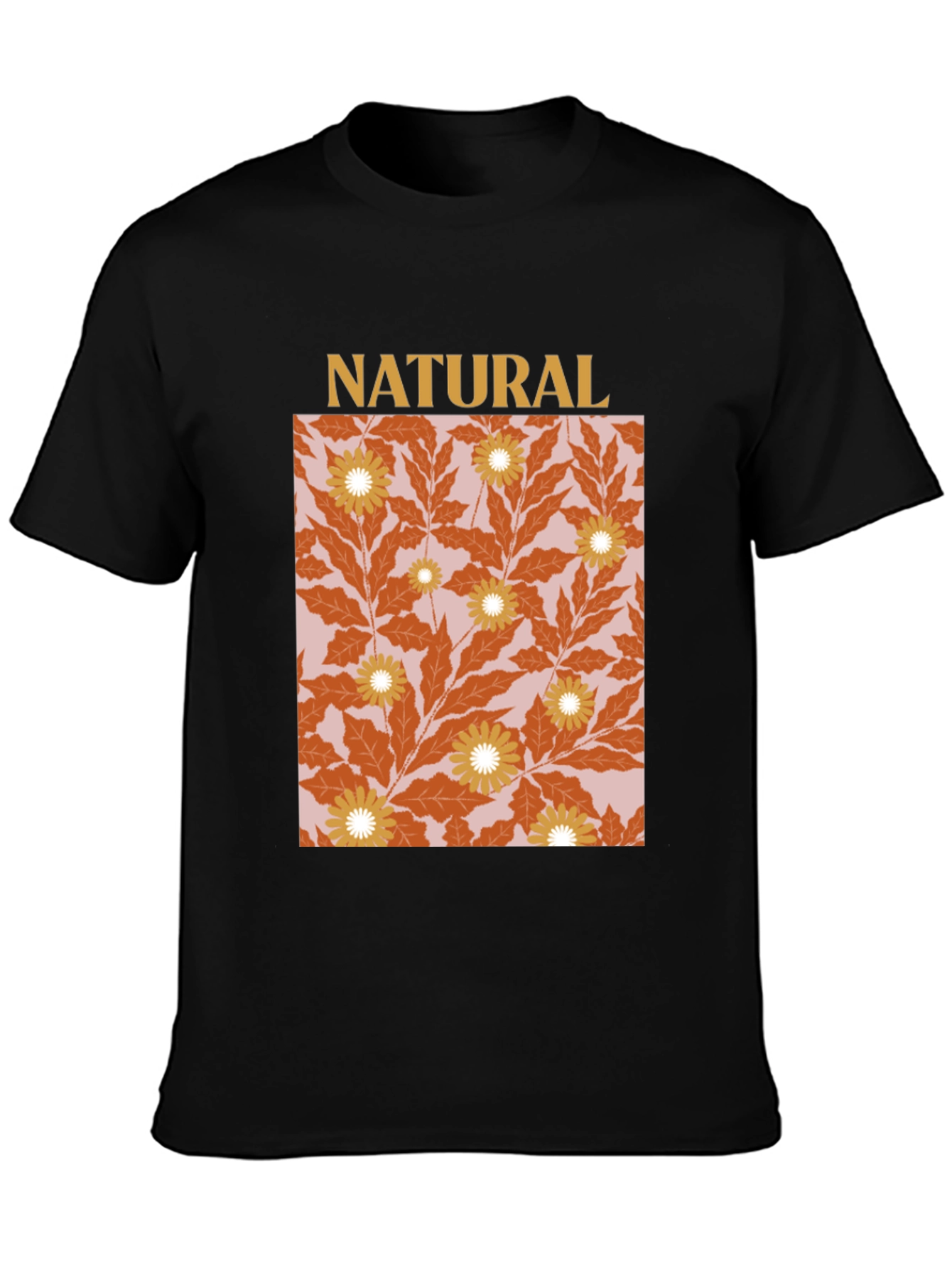 Natural Floral Graphic T-Shirt