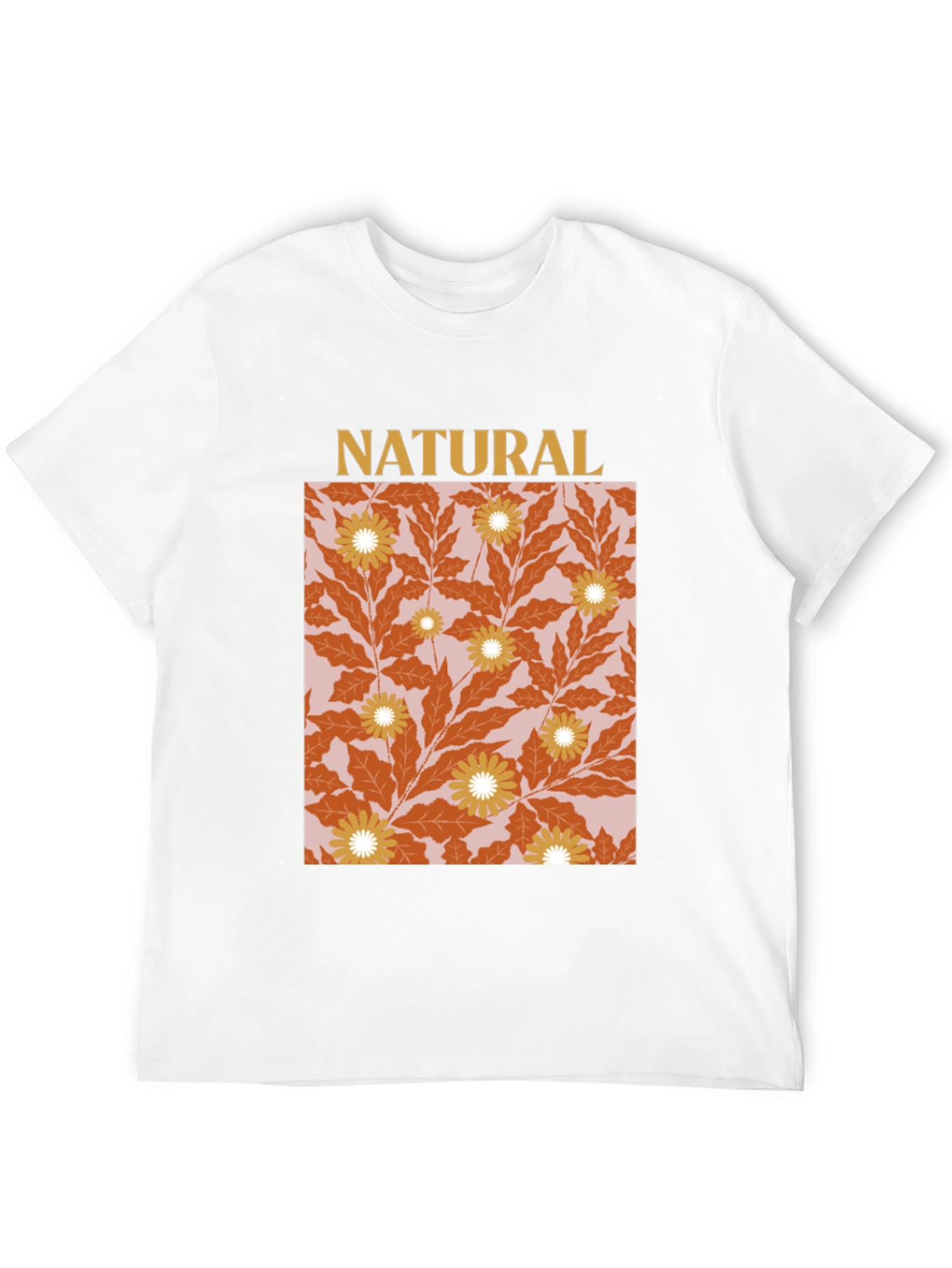 Natural Floral Graphic T-Shirt