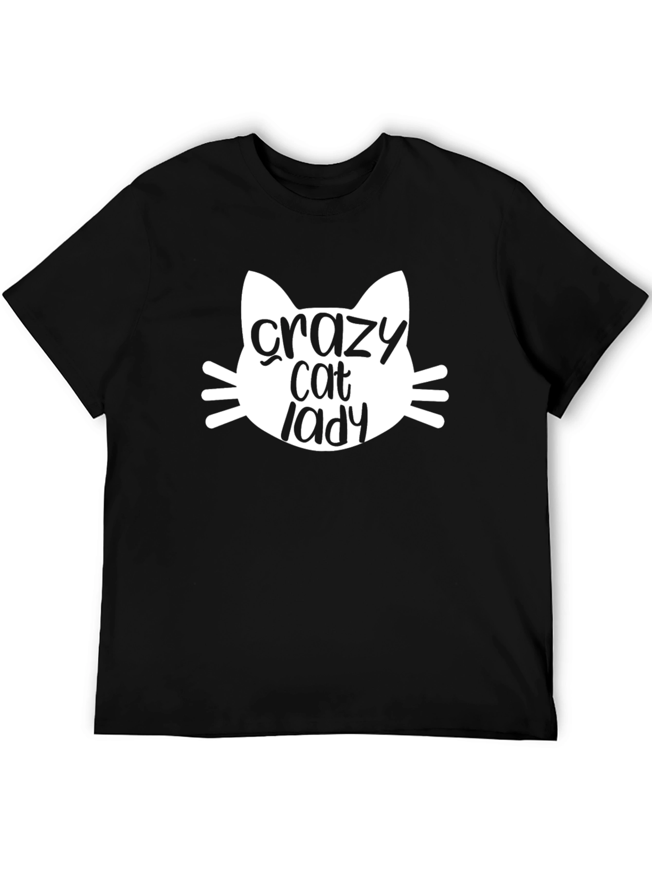 Crazy Cat Lady Graphic Tee - Unisex Black T-Shirt
