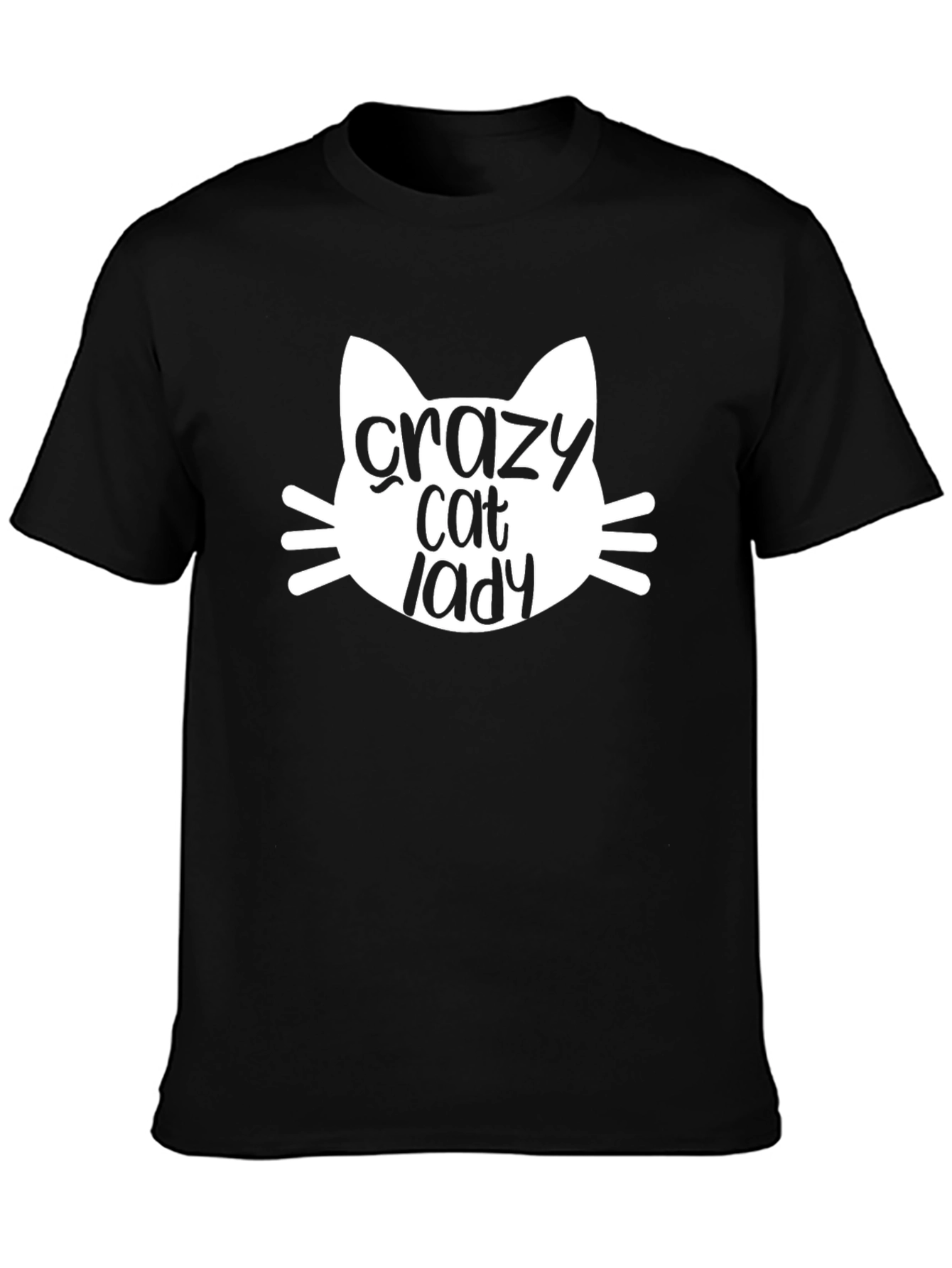 Crazy Cat Lady Graphic Tee - Unisex Black T-Shirt