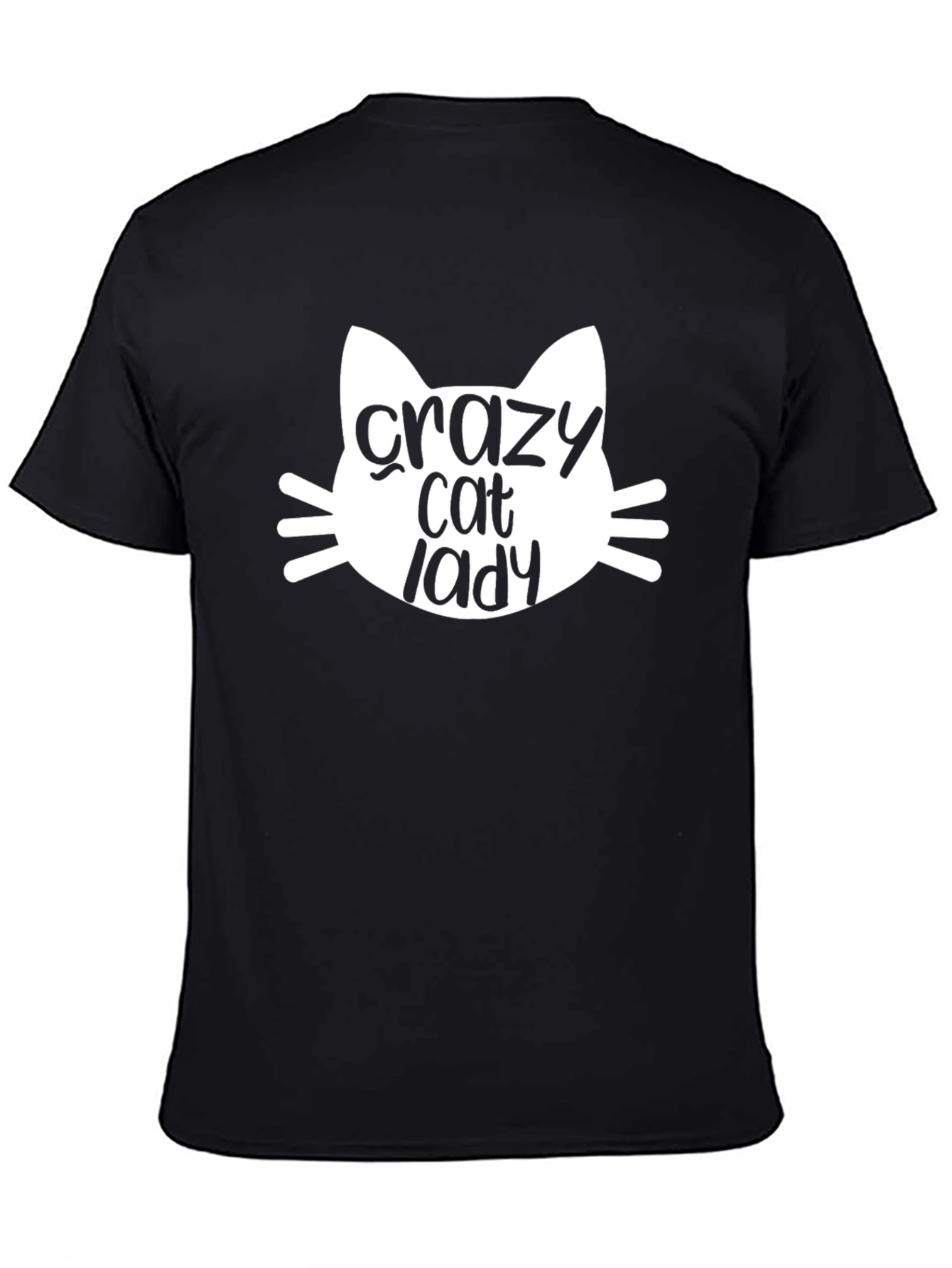 Crazy Cat Lady Graphic Tee - Unisex Black T-Shirt