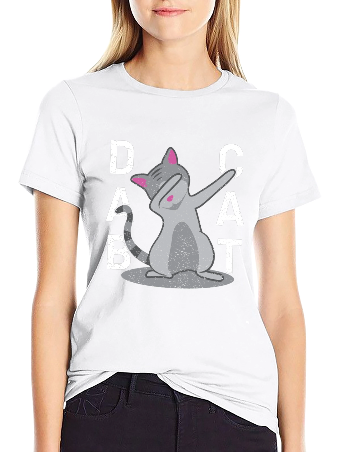 Dab Cat Graphic Tee - Cool Kitten T-Shirt