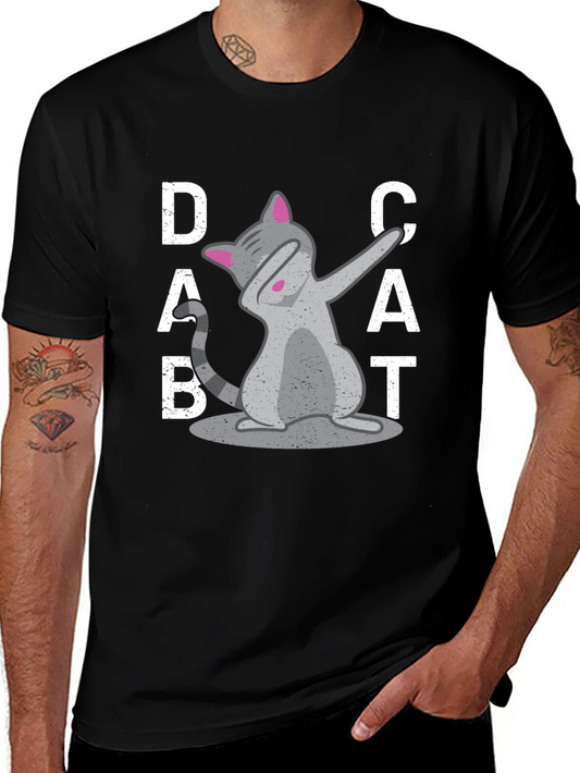 Dab Cat Graphic Tee - Cool Kitten T-Shirt