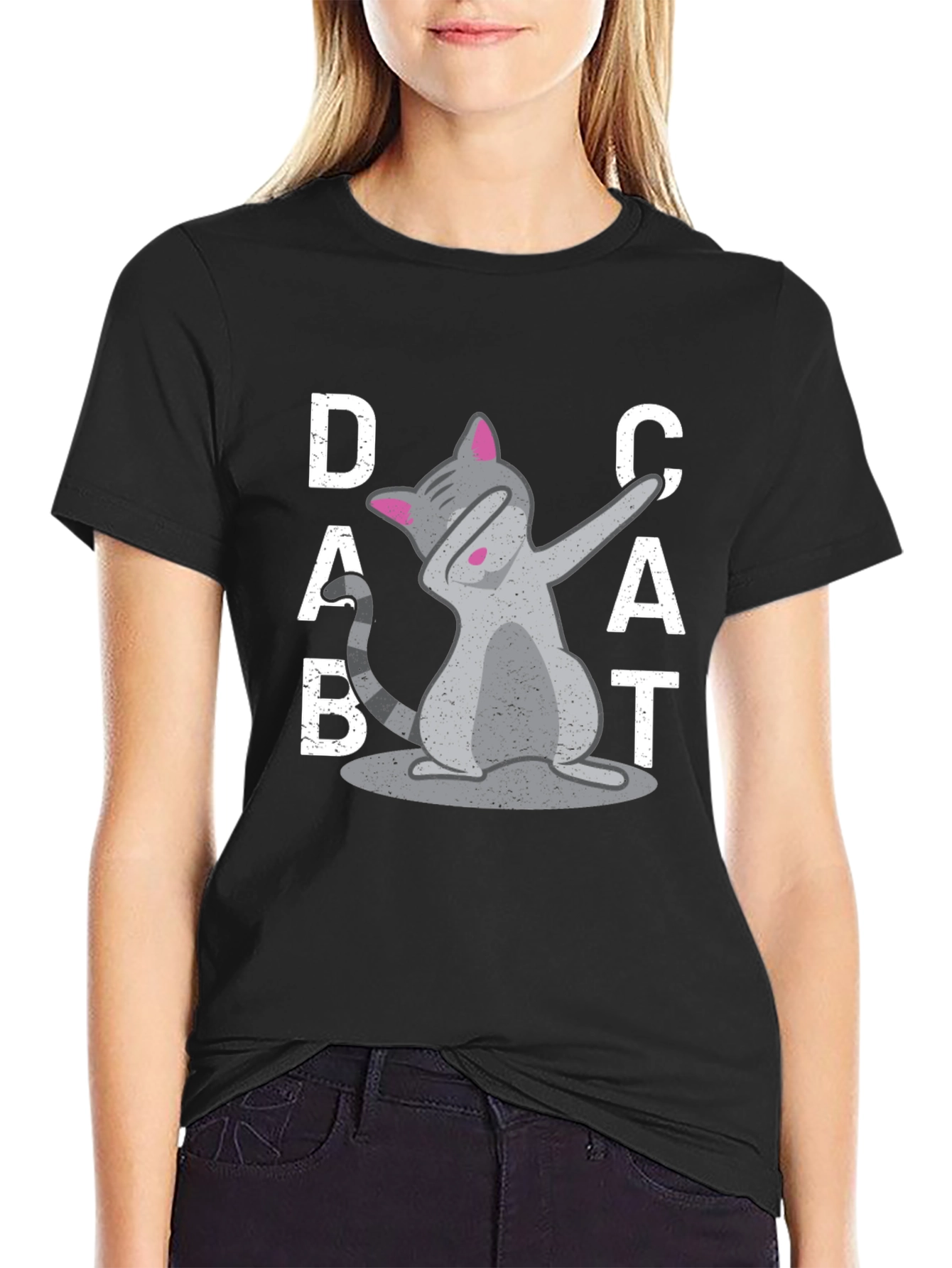 Dab Cat Graphic Tee - Cool Kitten T-Shirt