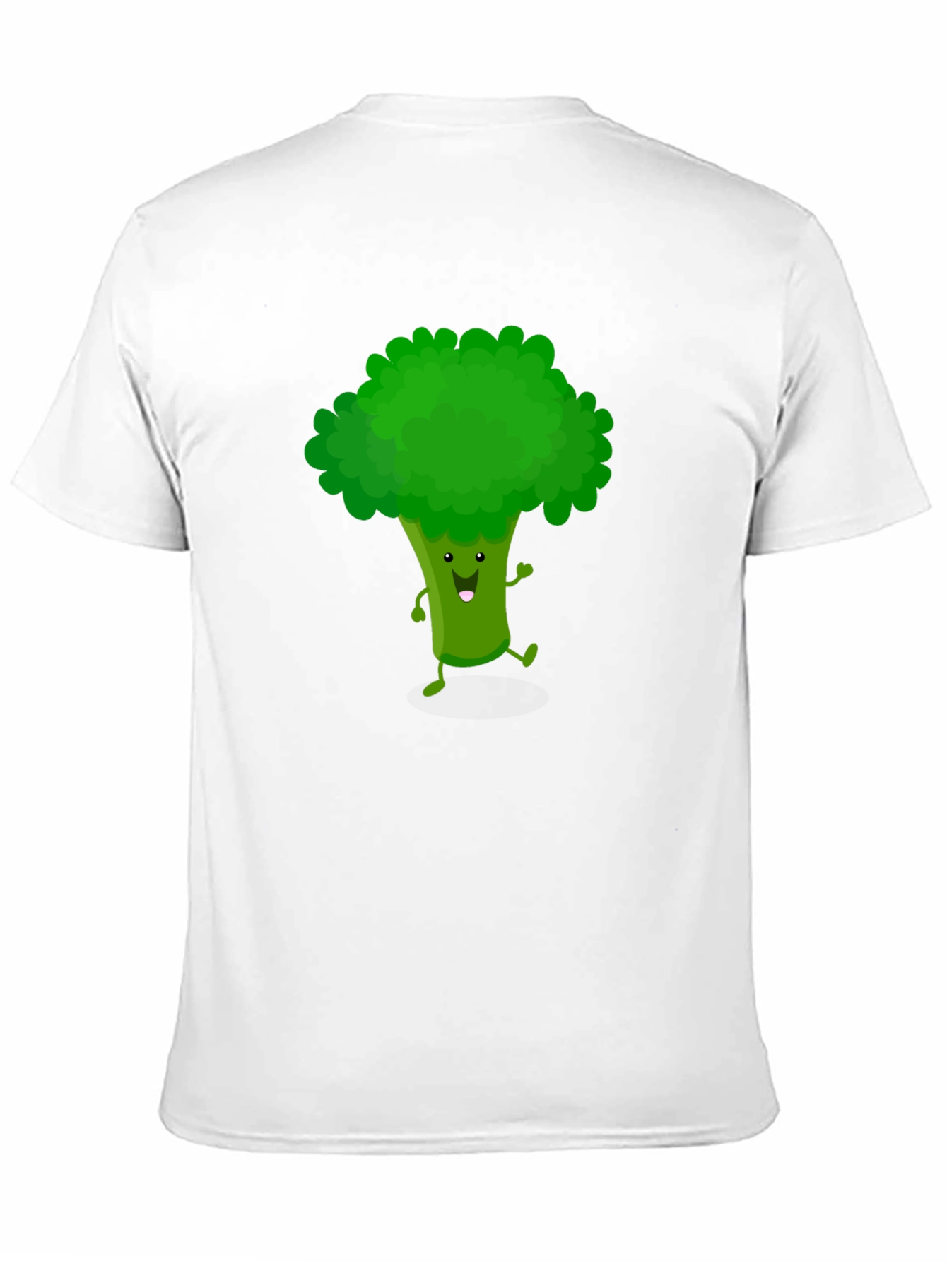 Funny Broccoli Cartoon Graphic T-Shirt