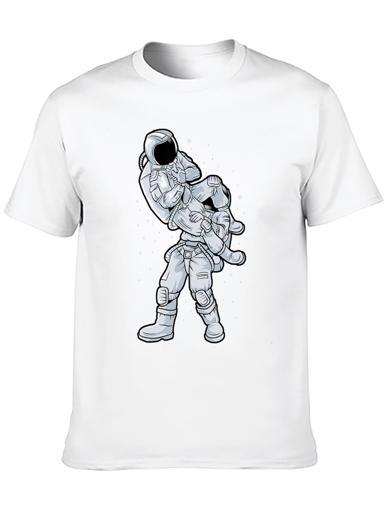 Astronaut Jiu Jitsu Black T-Shirt