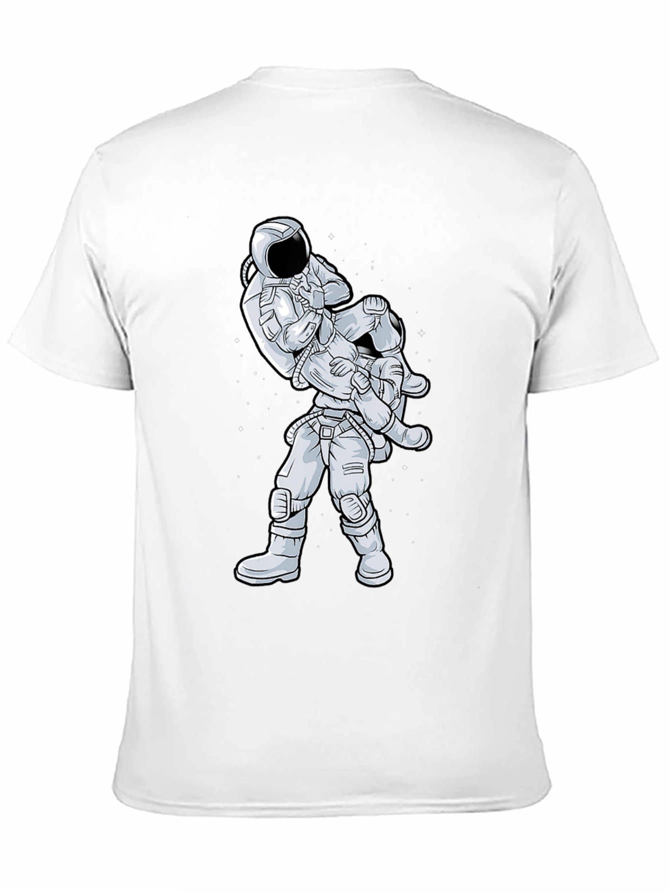Astronaut Jiu Jitsu Black T-Shirt