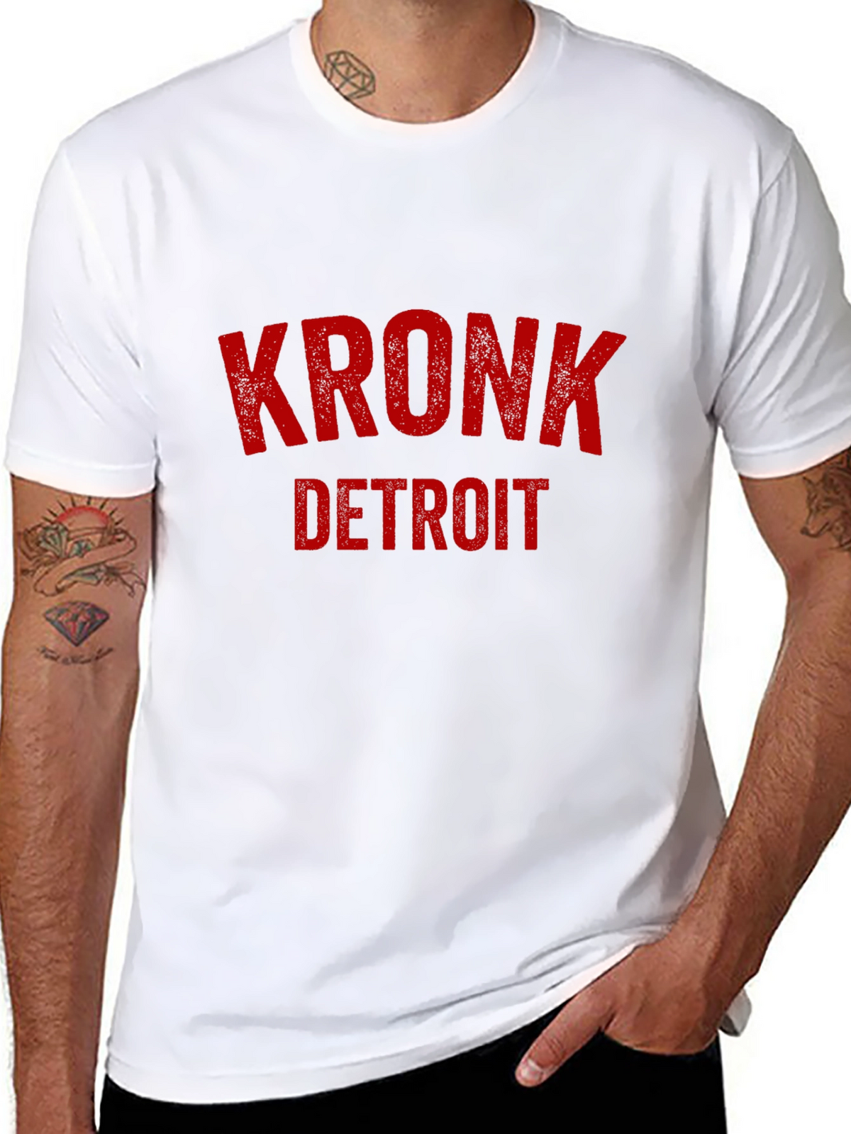 KRONK Detroit Black Graphic T-Shirt