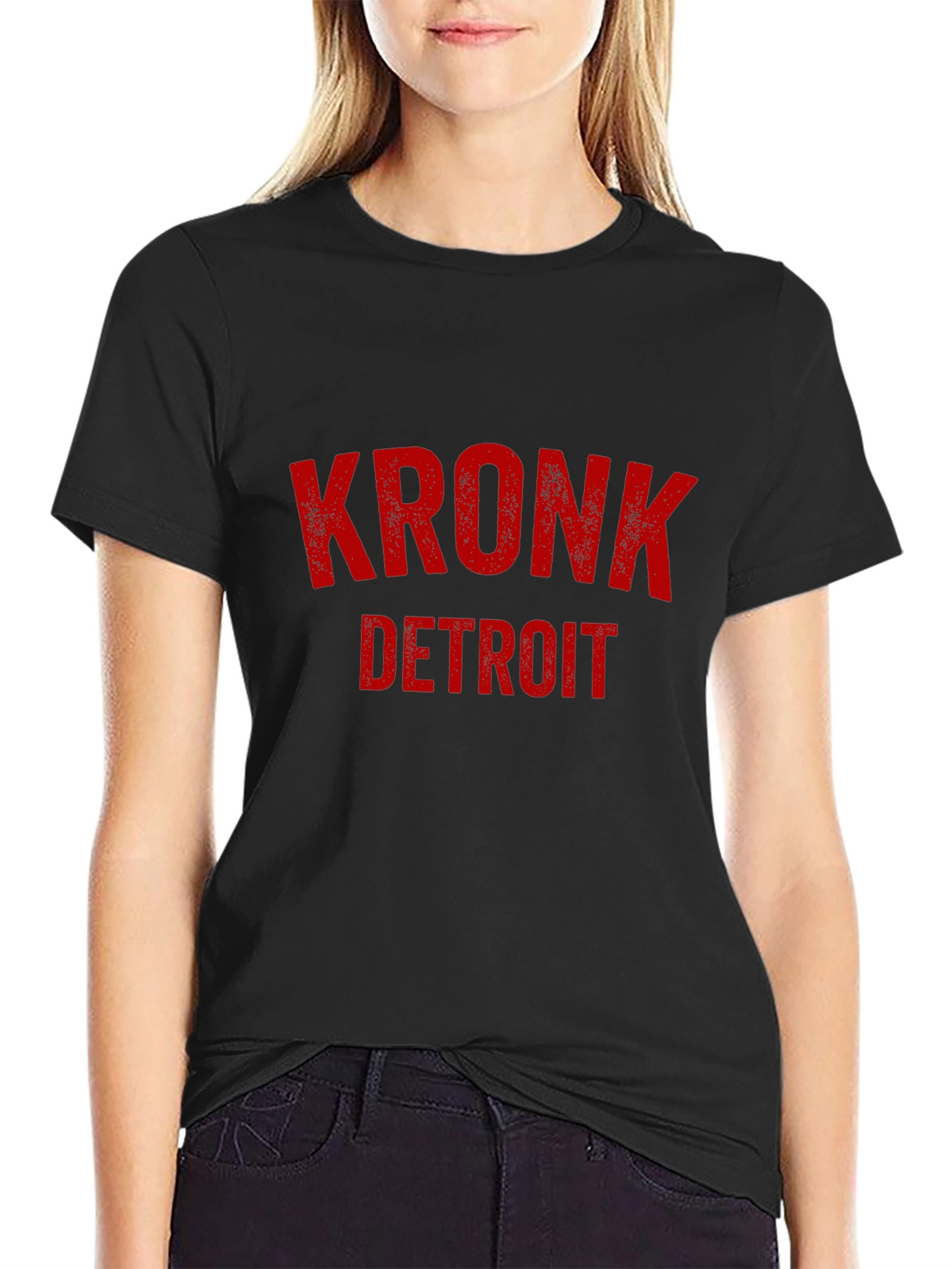 KRONK Detroit Black Graphic T-Shirt