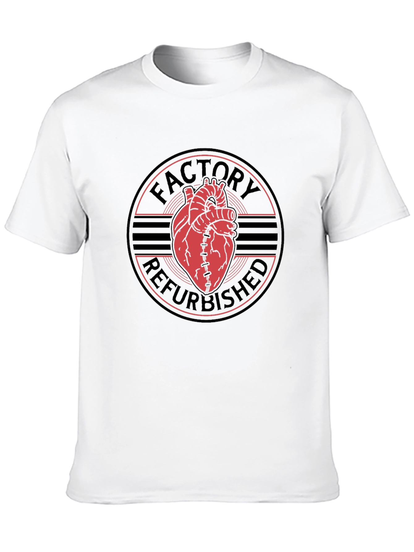 Factory Refurbished Heart Graphic T-Shirt