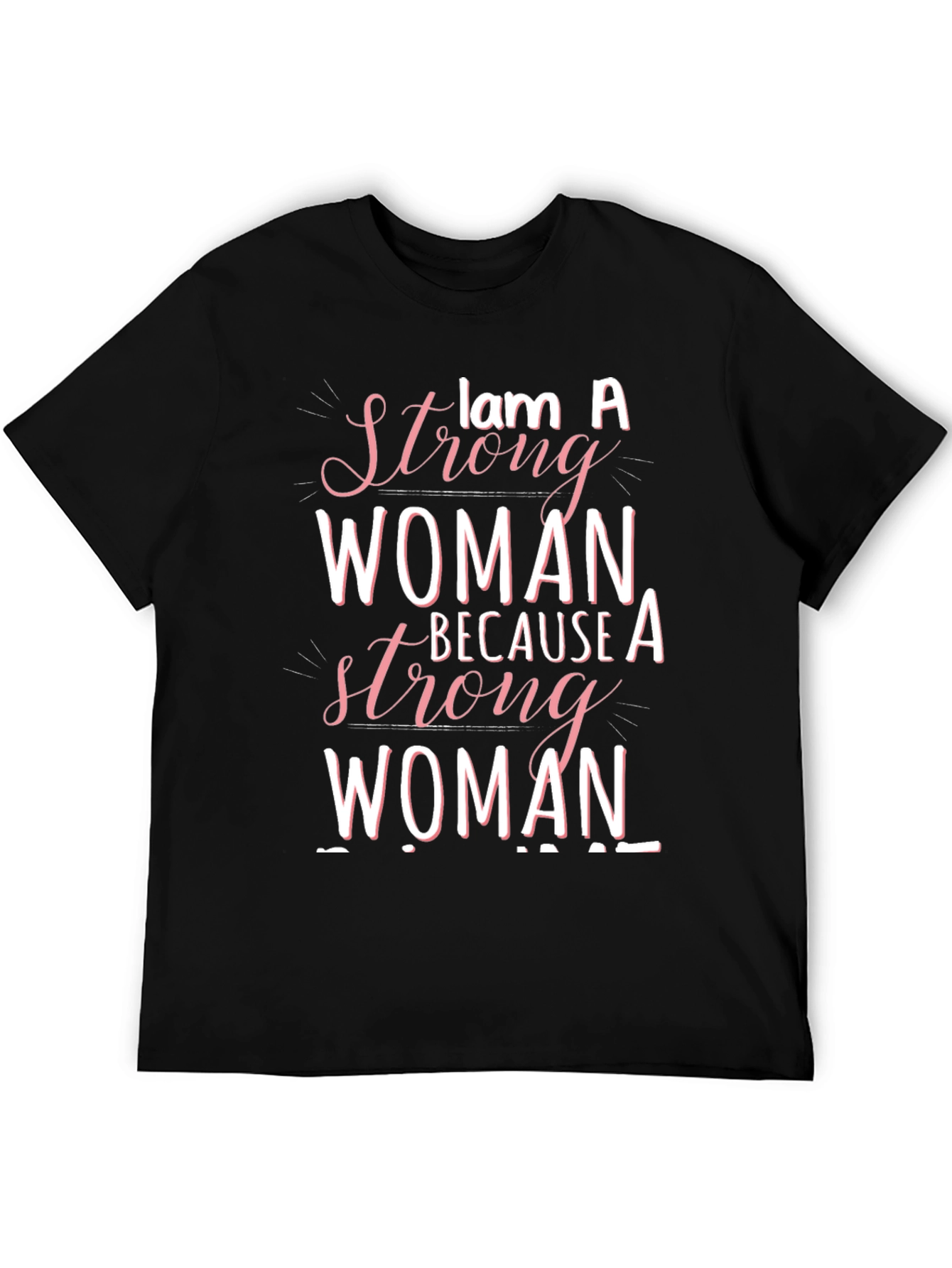 Strong Woman Graphic Tee - Empowering Design