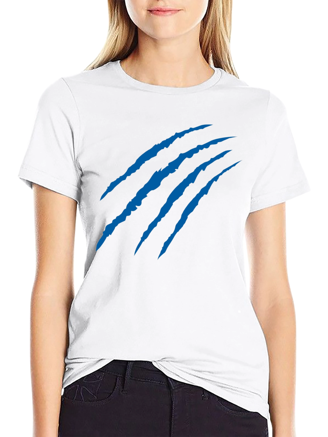 Mens Black Claw Mark Graphic Tee