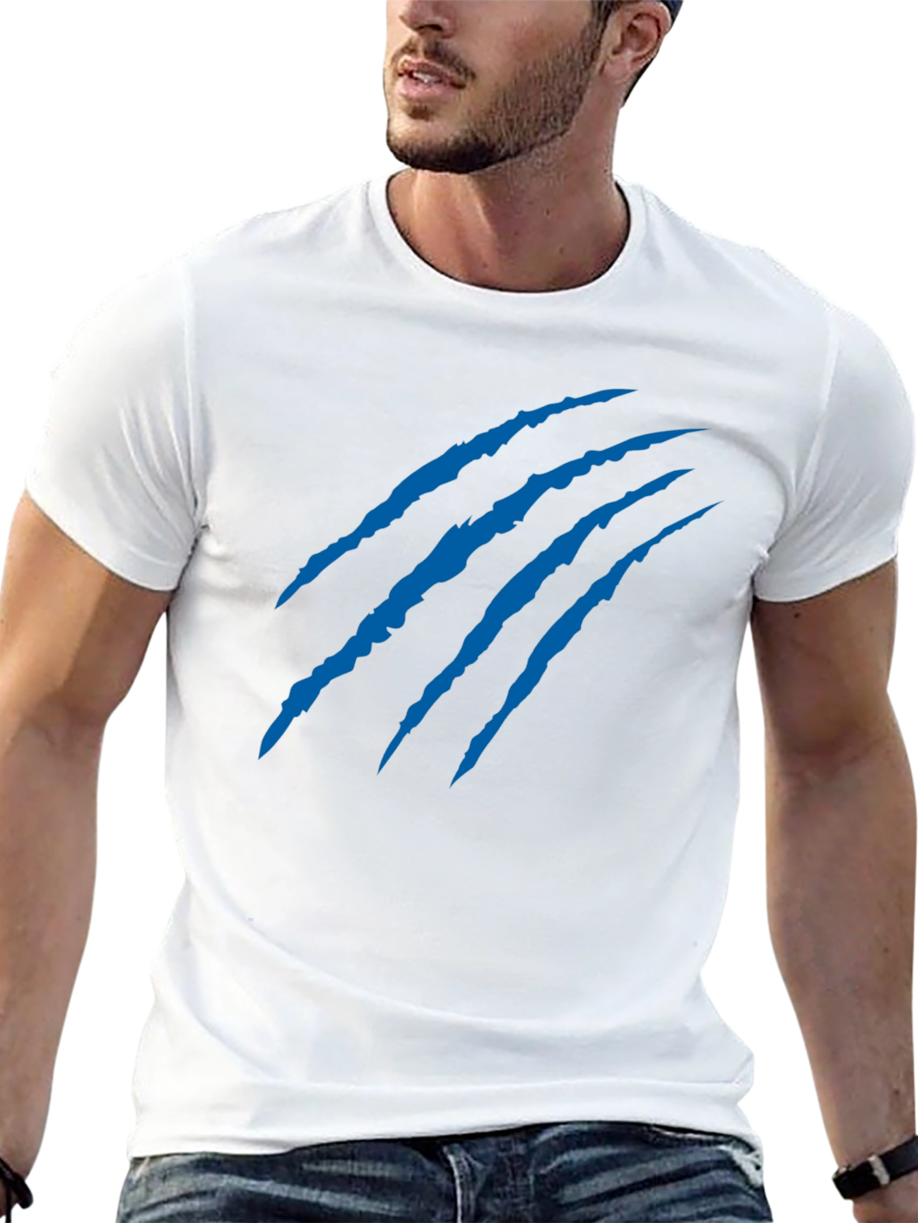 Mens Black Claw Mark Graphic Tee