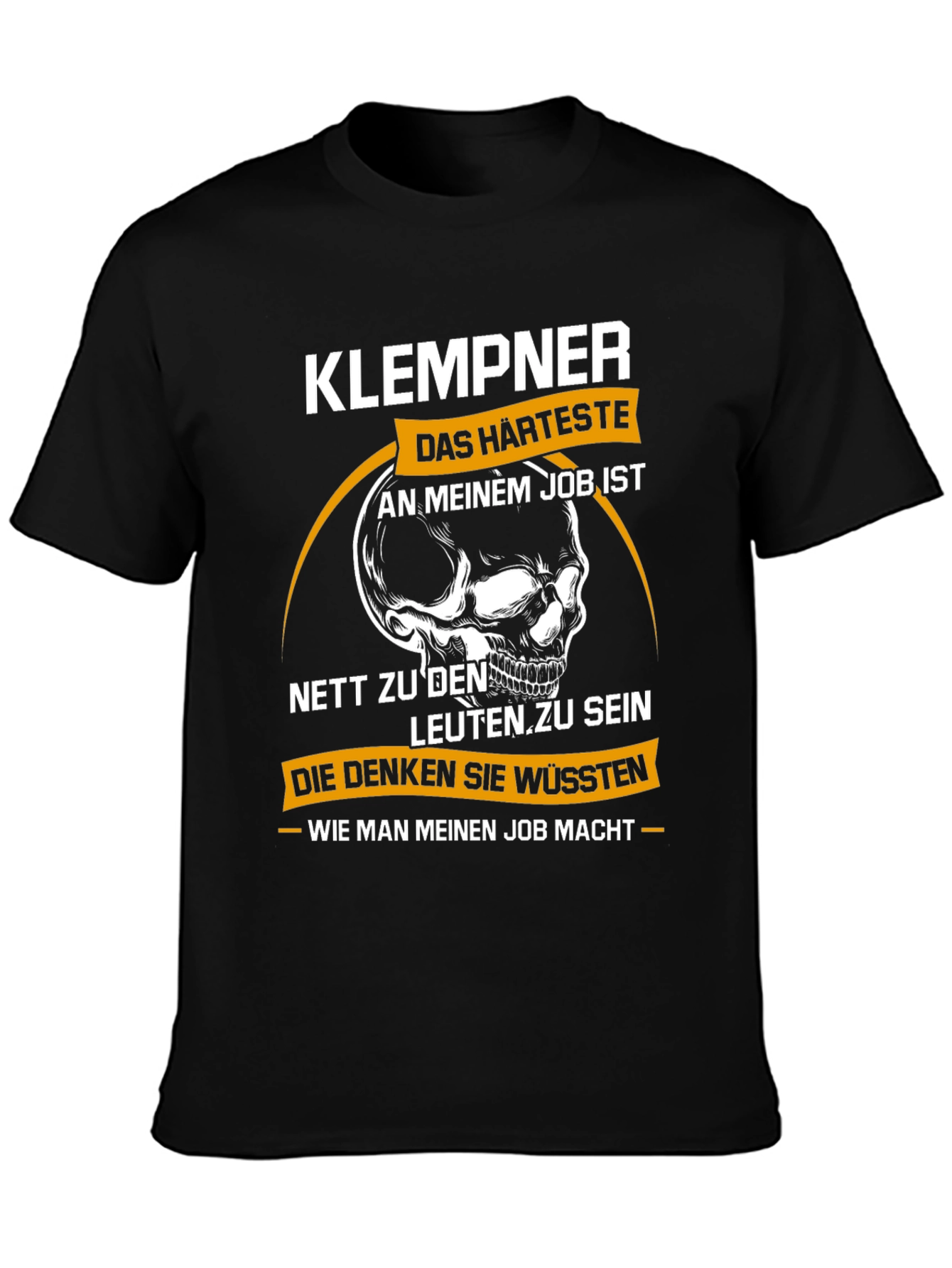 KLEMPNER T-Shirt: Hardest Part Funny Plumber Tee