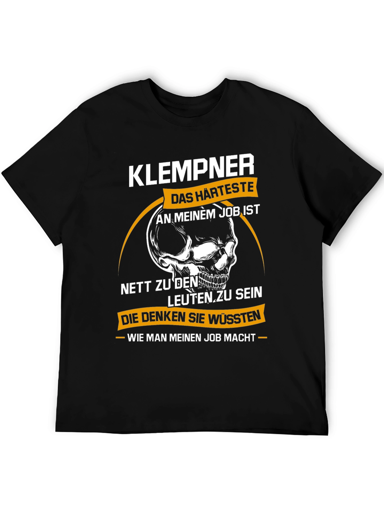 KLEMPNER T-Shirt: Hardest Part Funny Plumber Tee