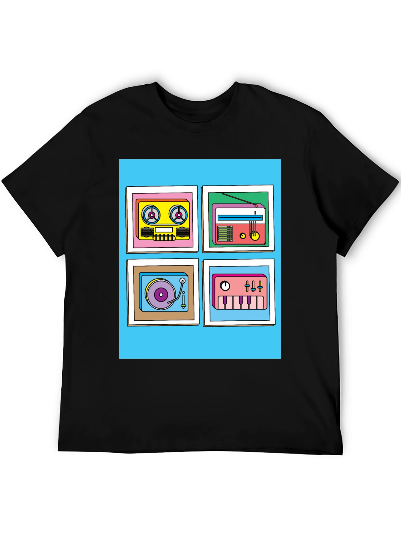 Retro Music Graphic Tee - Classic Style
