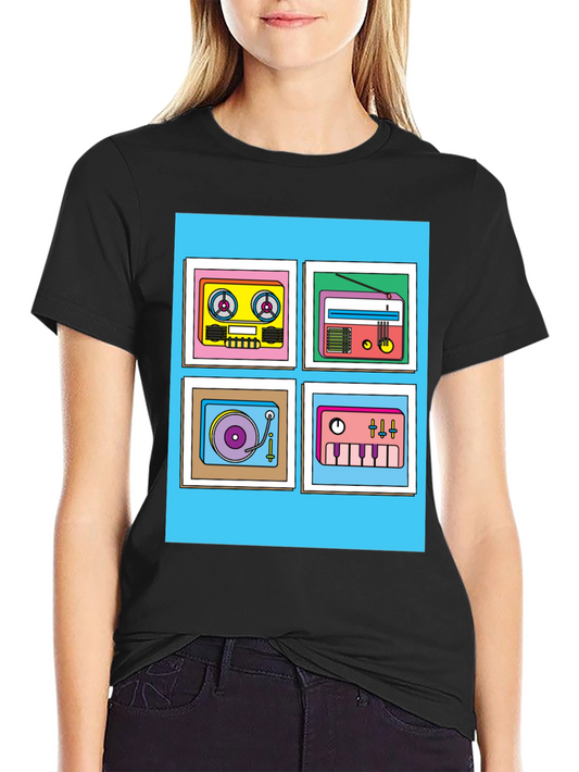 Retro Music Graphic Tee - Classic Style