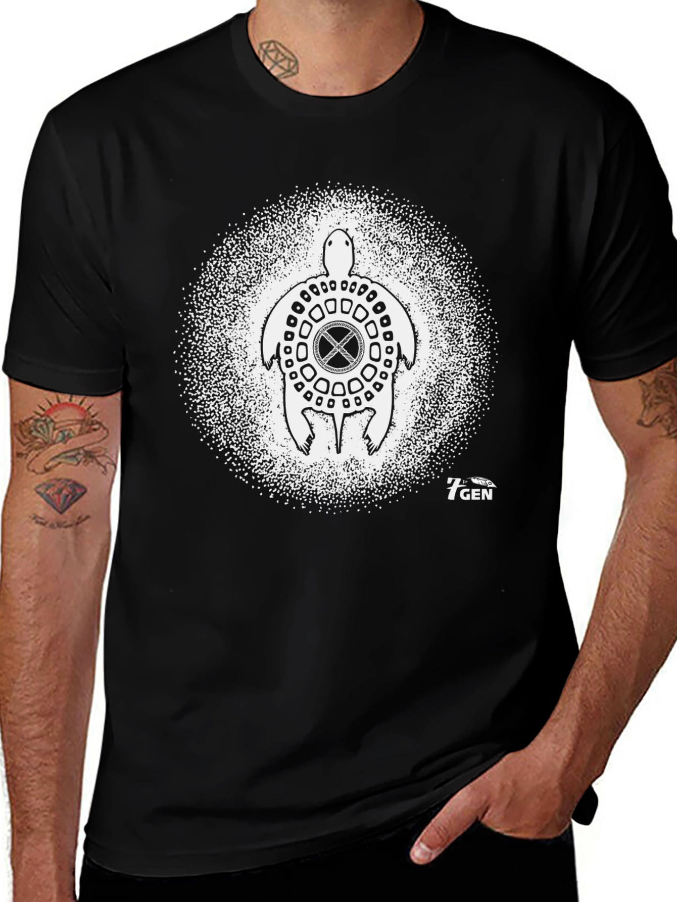 Black Turtle Graphic Tee - 7GEN
