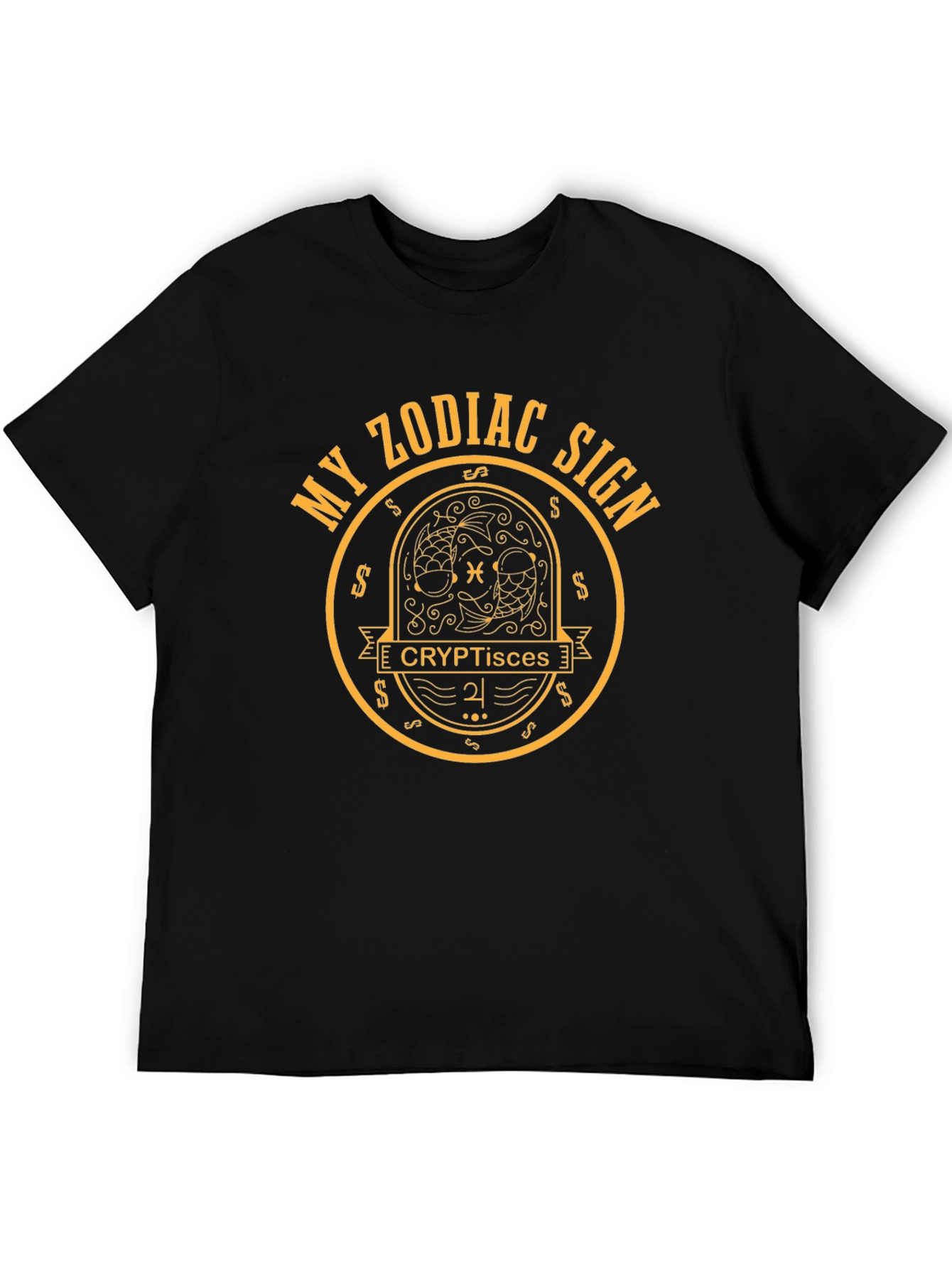 Crypto Pisces Zodiac Sign T-Shirt