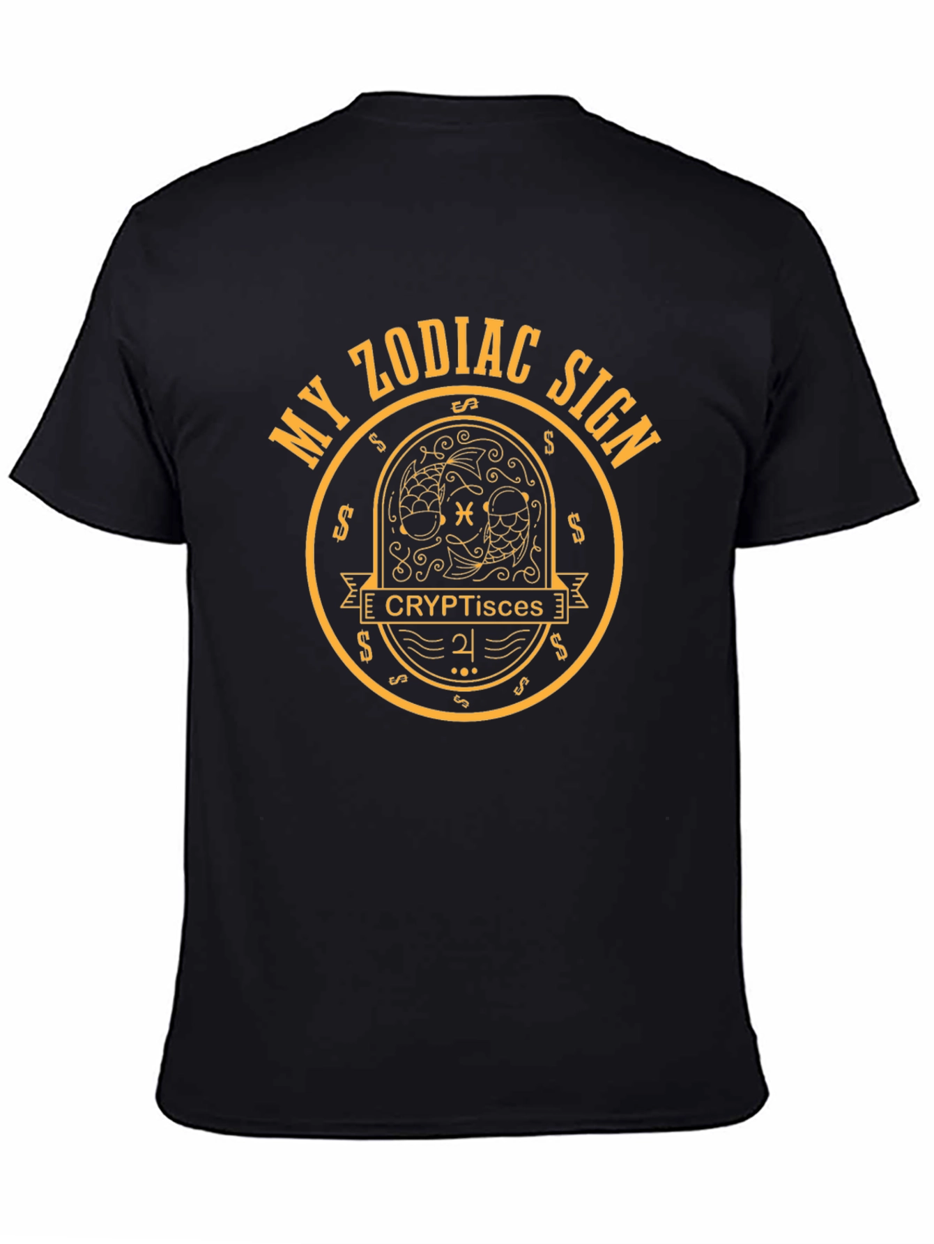 Crypto Pisces Zodiac Sign T-Shirt
