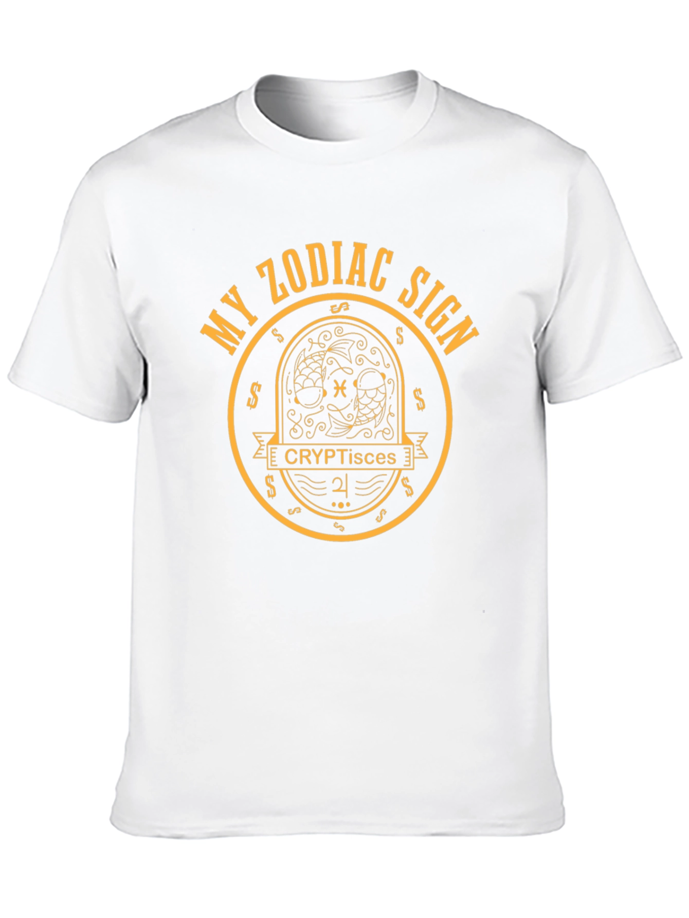 Crypto Pisces Zodiac Sign T-Shirt
