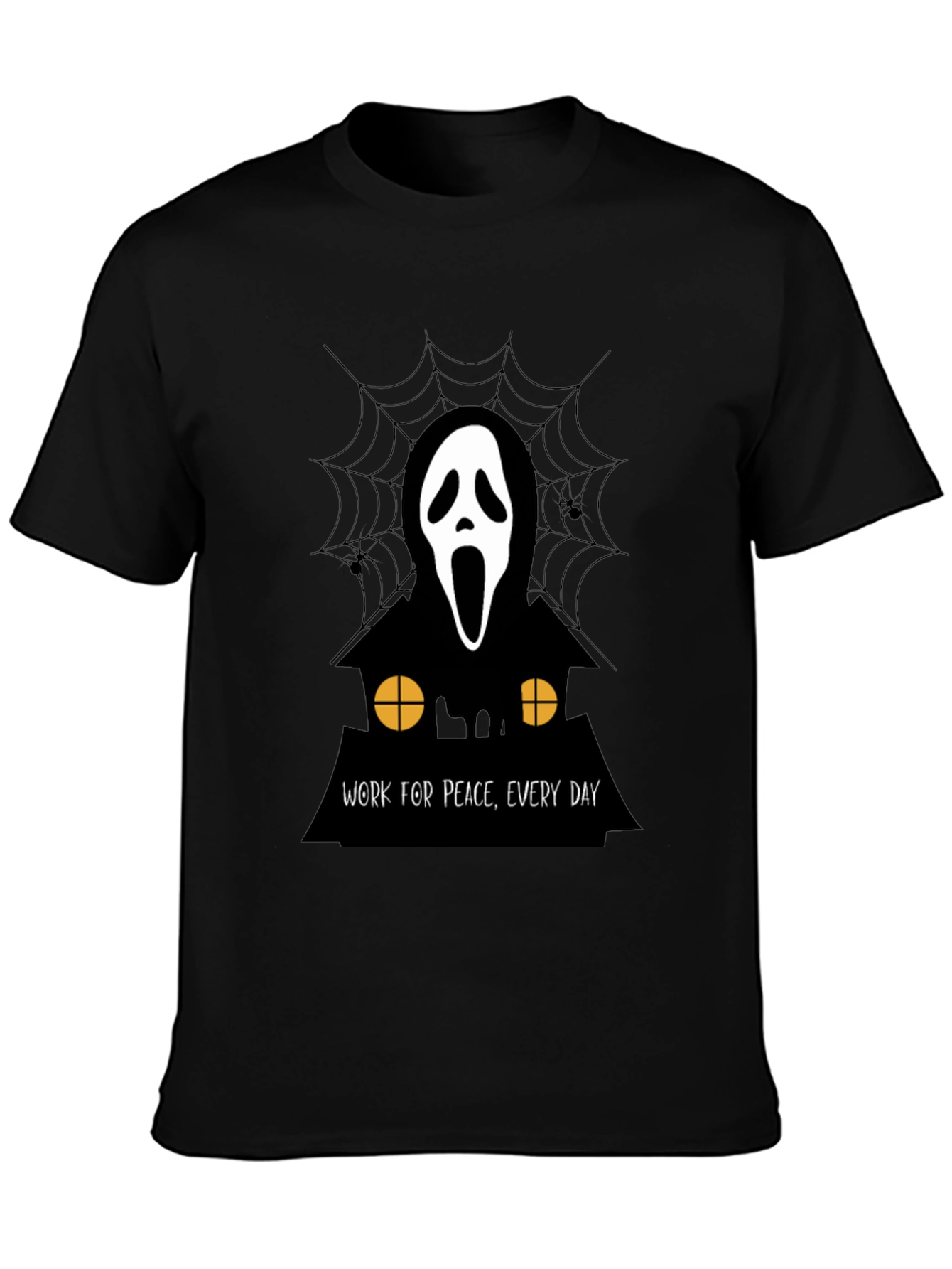 Ghost Face Work for Peace T-Shirt