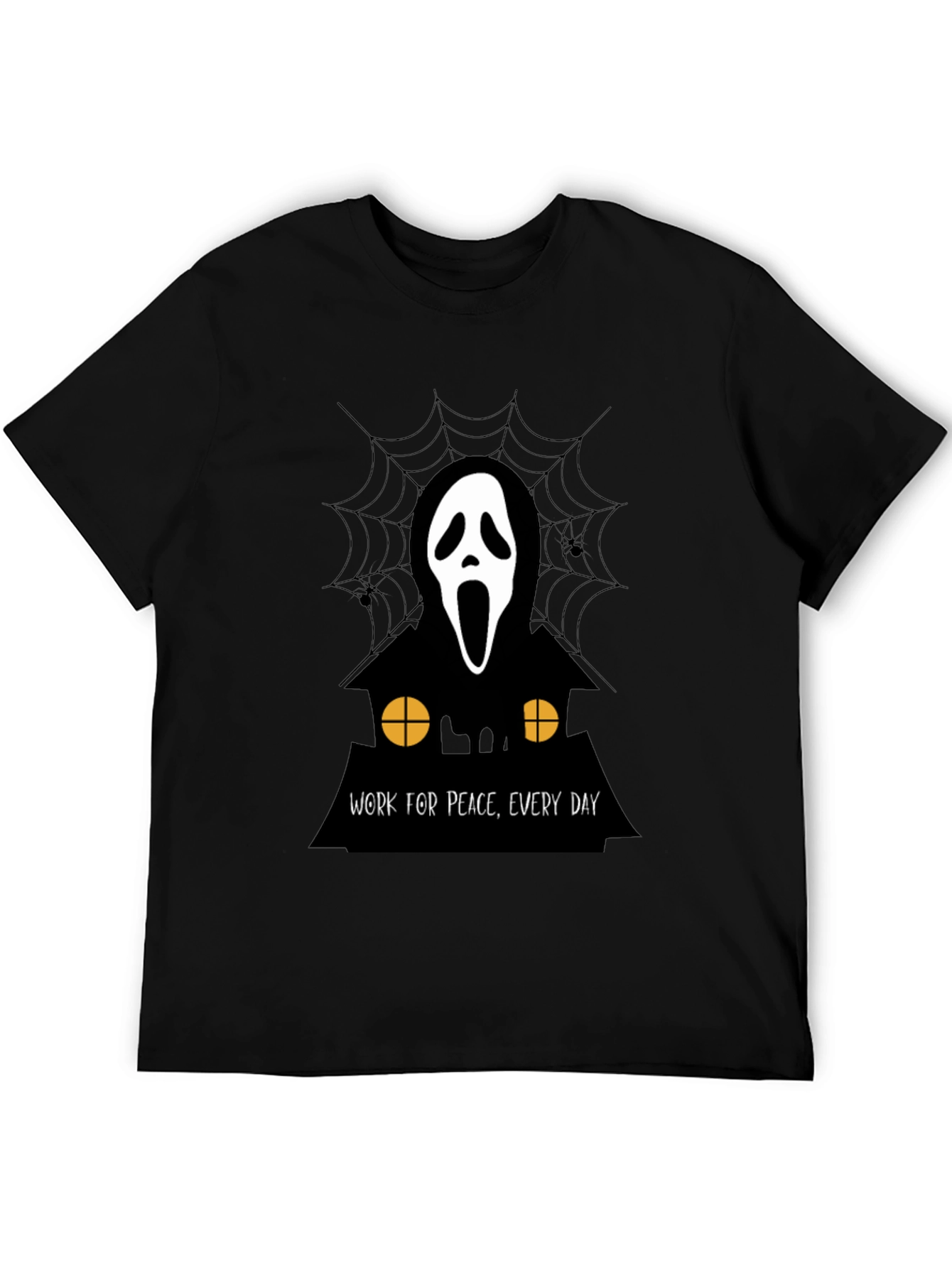 Ghost Face Work for Peace T-Shirt