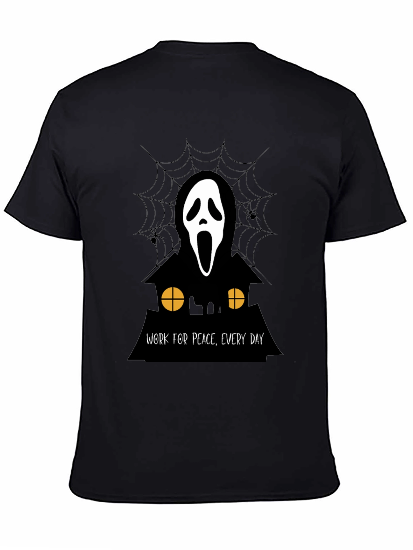Ghost Face Work for Peace T-Shirt