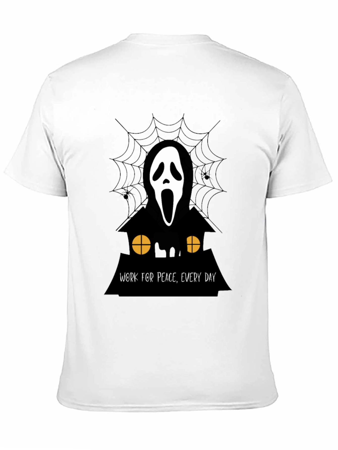 Ghost Face Work for Peace T-Shirt