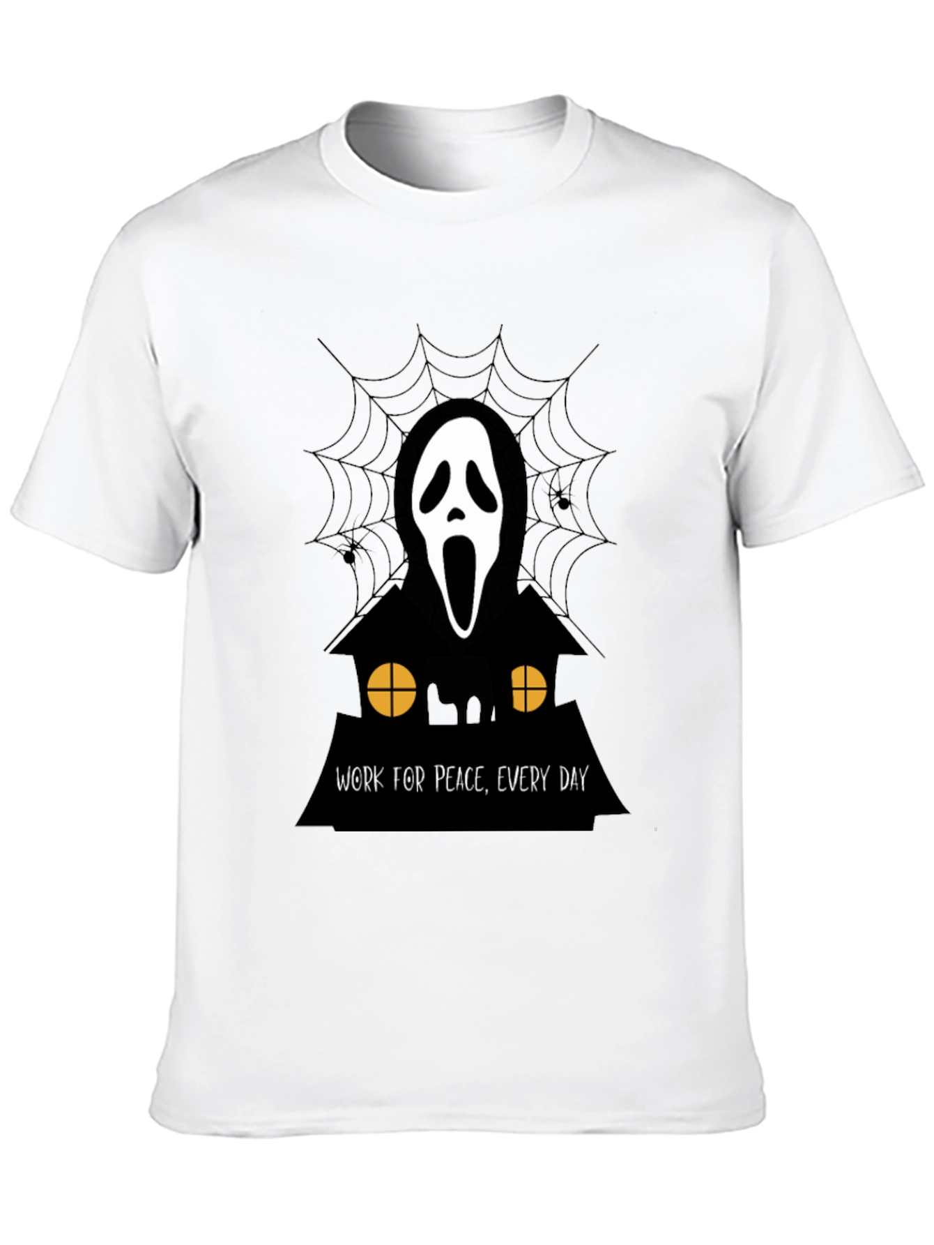 Ghost Face Work for Peace T-Shirt
