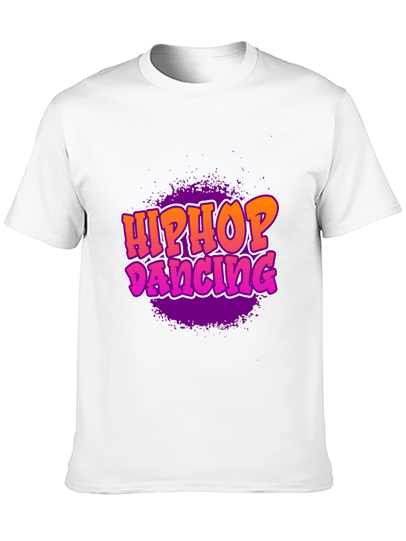 Hip Hop Dancing Graphic T-Shirt - Black
