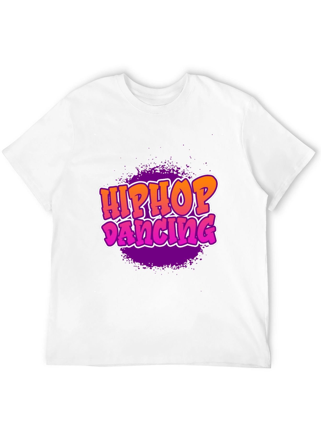 Hip Hop Dancing Graphic T-Shirt - Black