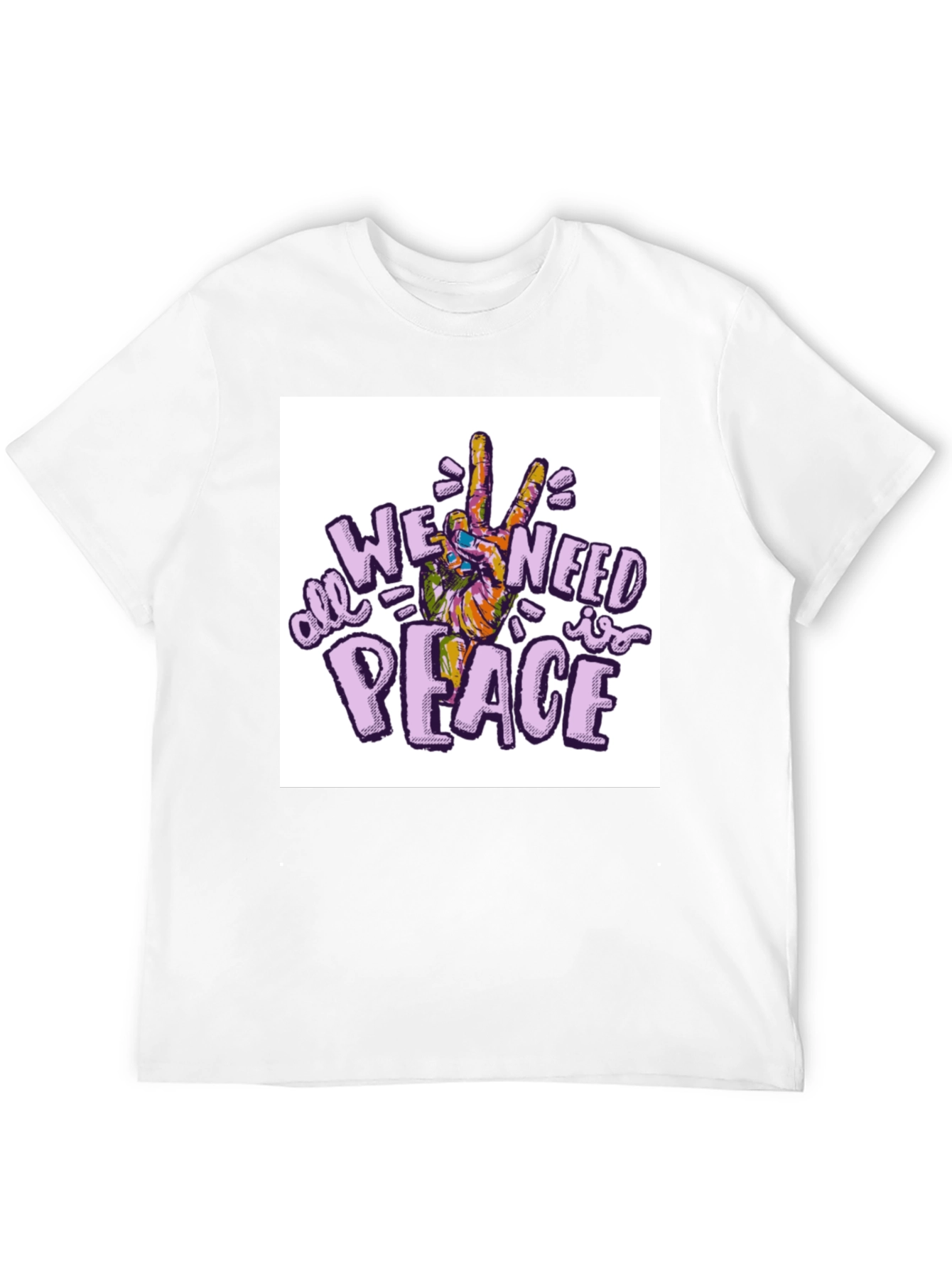 All We Need Is Peace T-Shirt - Black