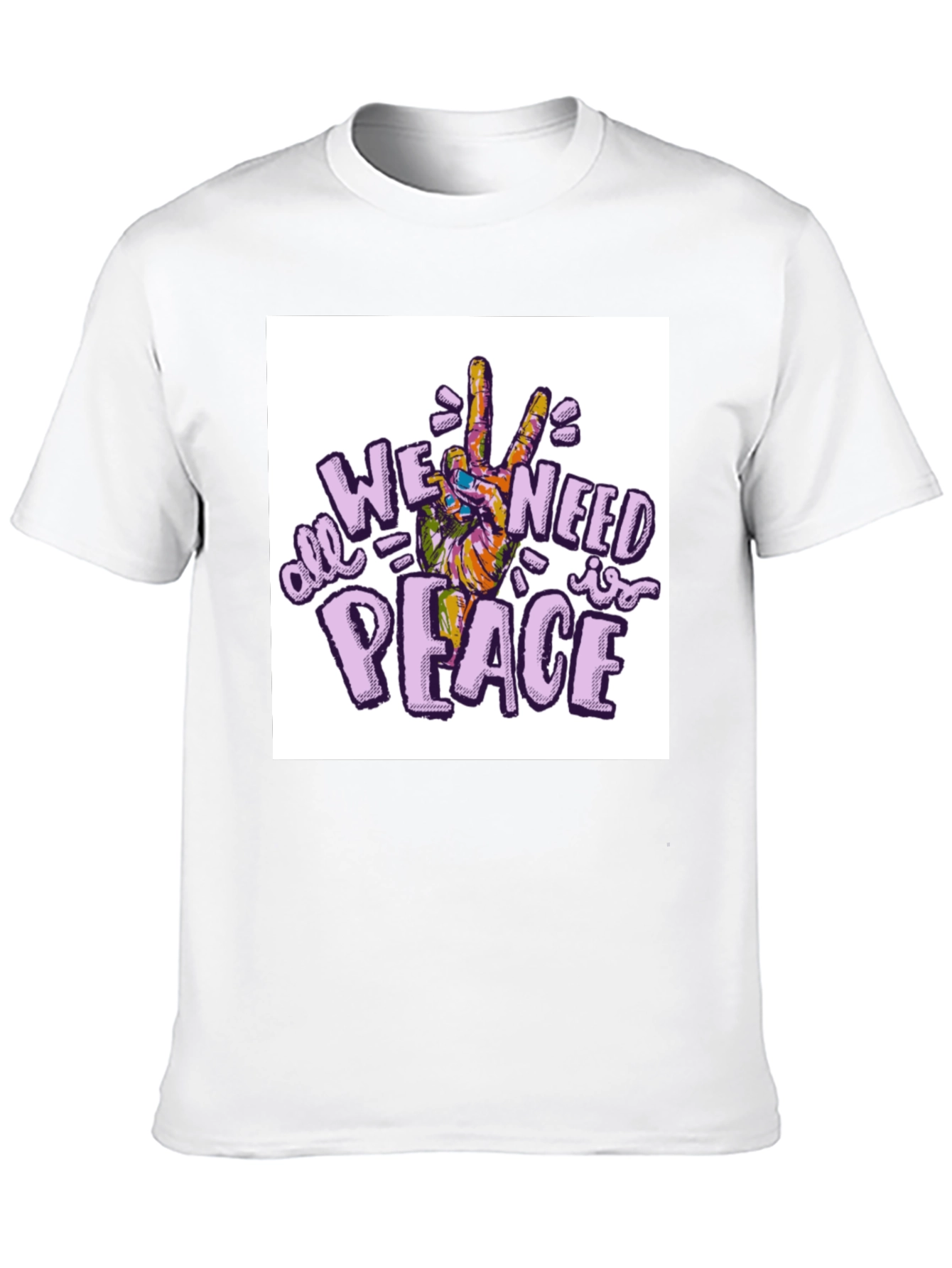 All We Need Is Peace T-Shirt - Black
