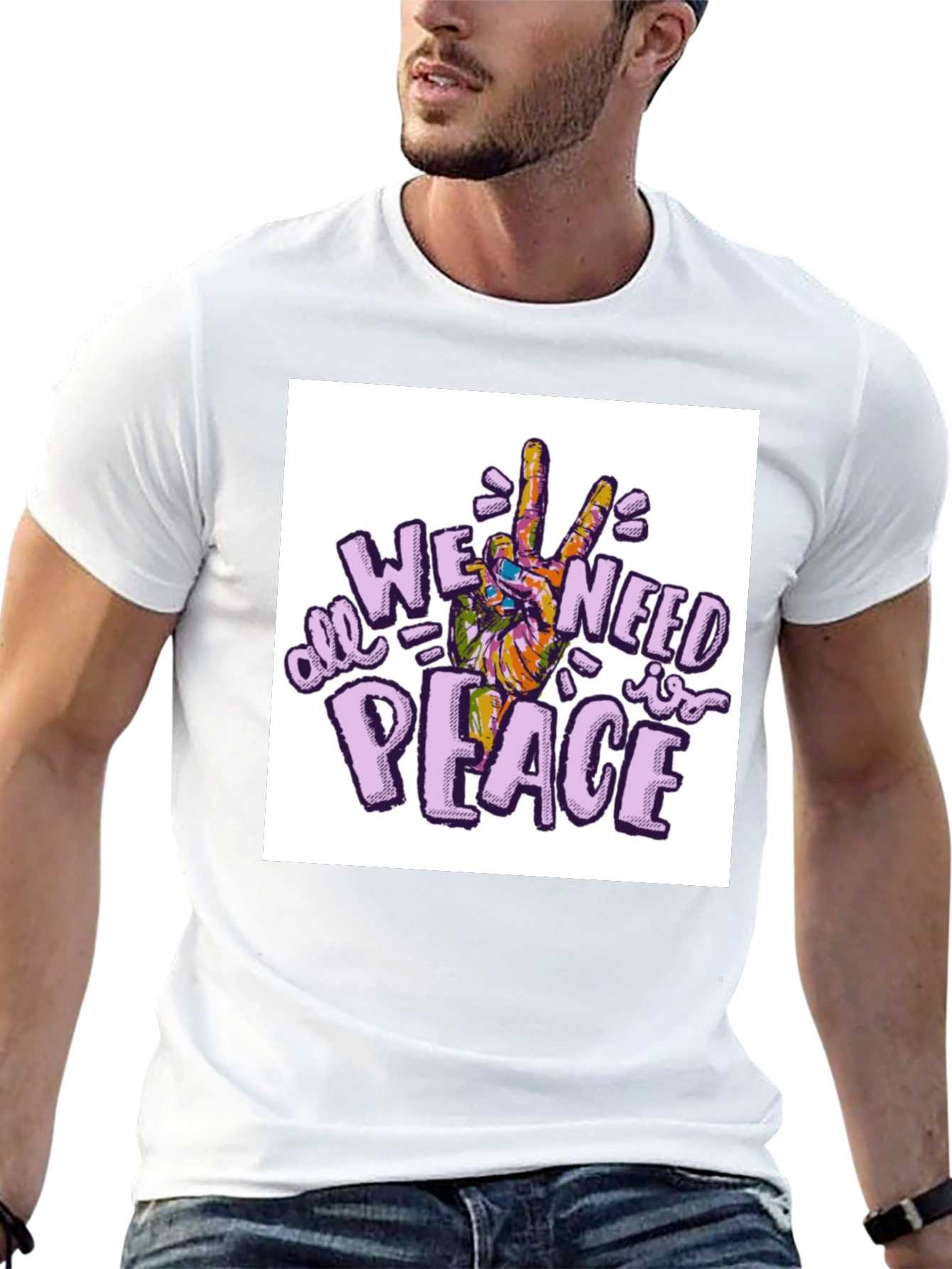All We Need Is Peace T-Shirt - Black